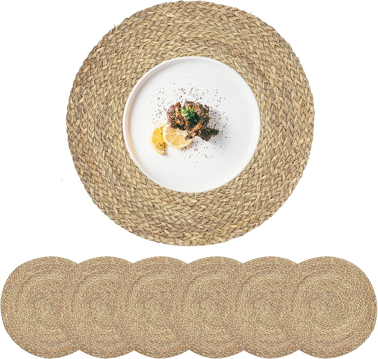 Woven Placemats Round Placemats Set Wicker Placemat