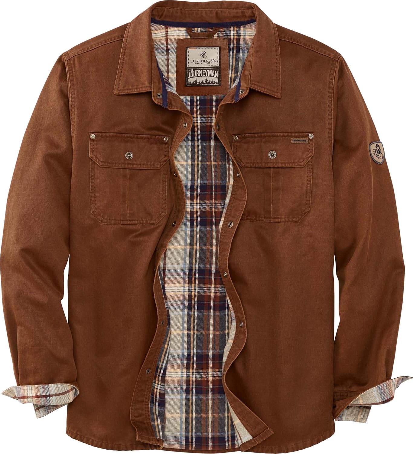 Legendary Whitetails Men's Flannel Lined Shirt Jacket