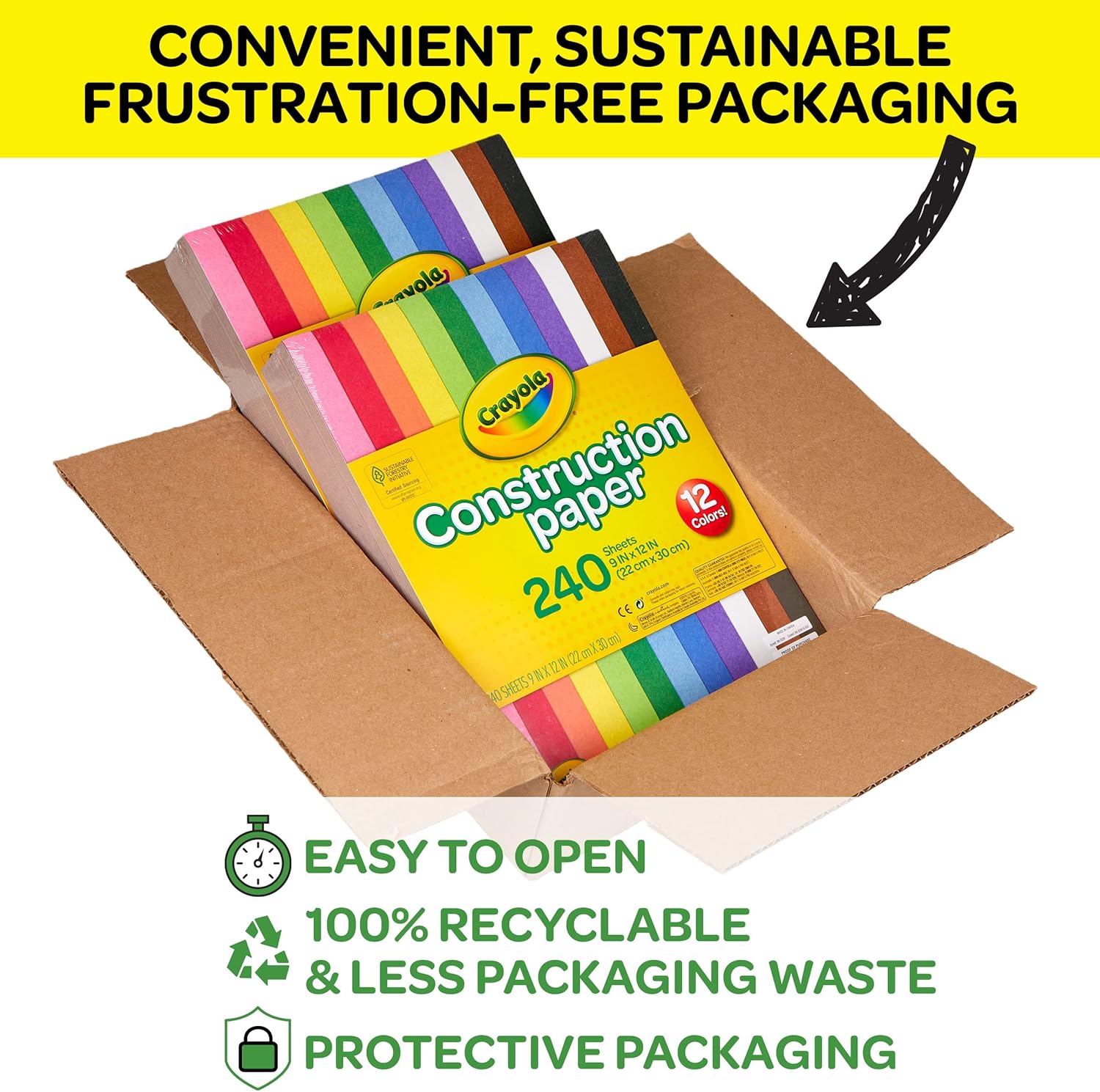 Crayola Construction Paper 480 Sheets for Kids