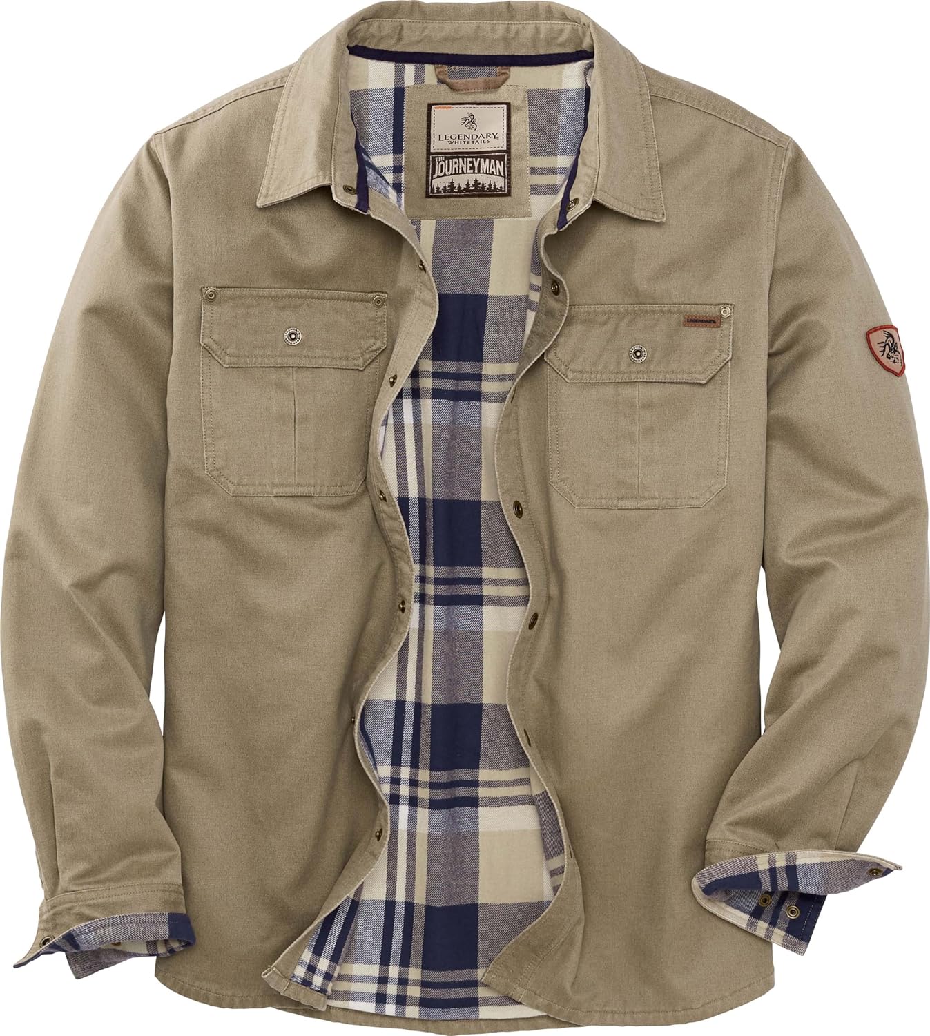 Legendary Whitetails Men's Flannel Lined Shirt Jacket