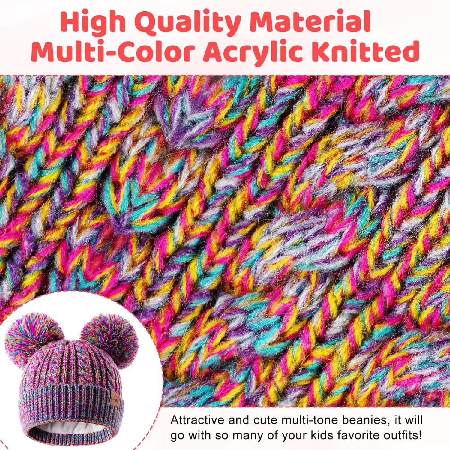 Winter Hat for Kids Toddler Children Girls Beanie