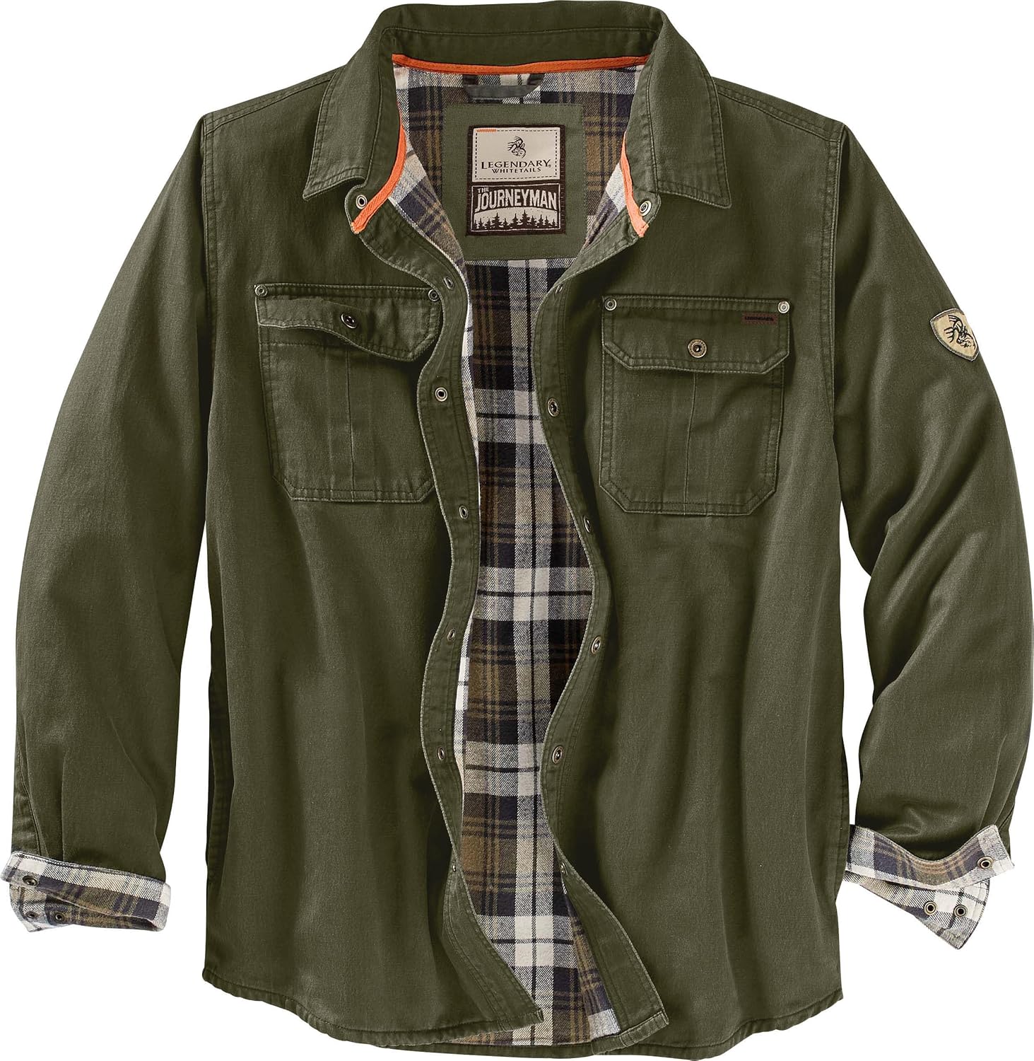 Legendary Whitetails Men's Flannel Lined Shirt Jacket