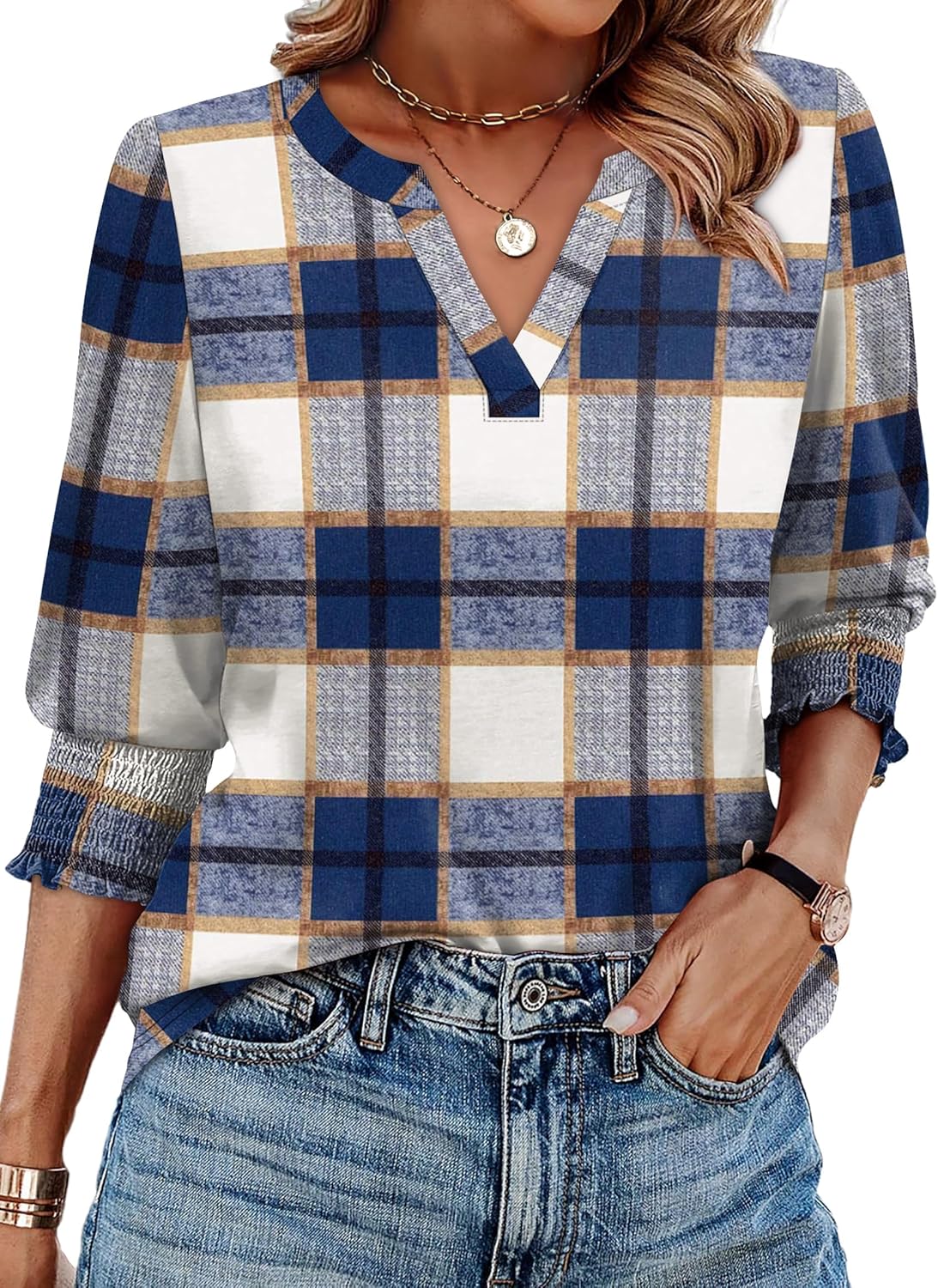 Trendy Summer Fall Blouse for Women