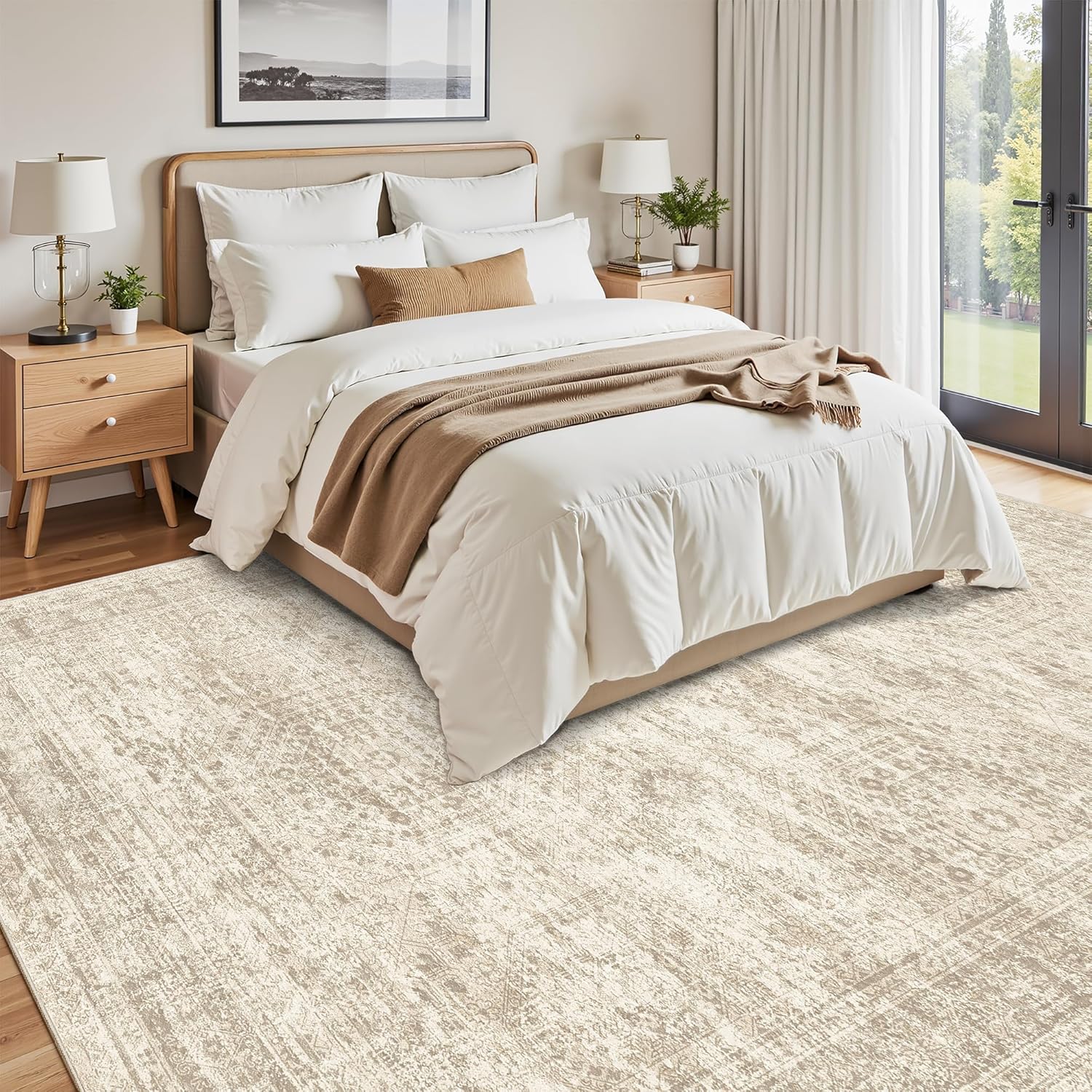 Washable Area Rug Large Soft Rugs for Living Room