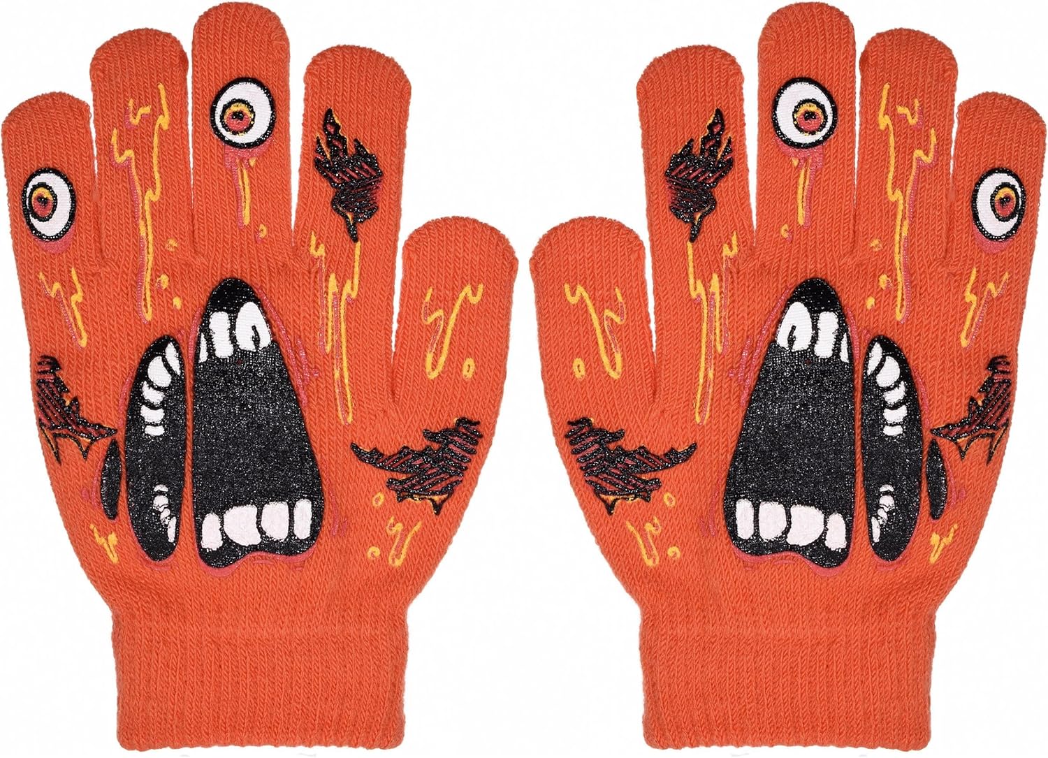 Boy's Skeleton Knit Beanie with Eye Holes