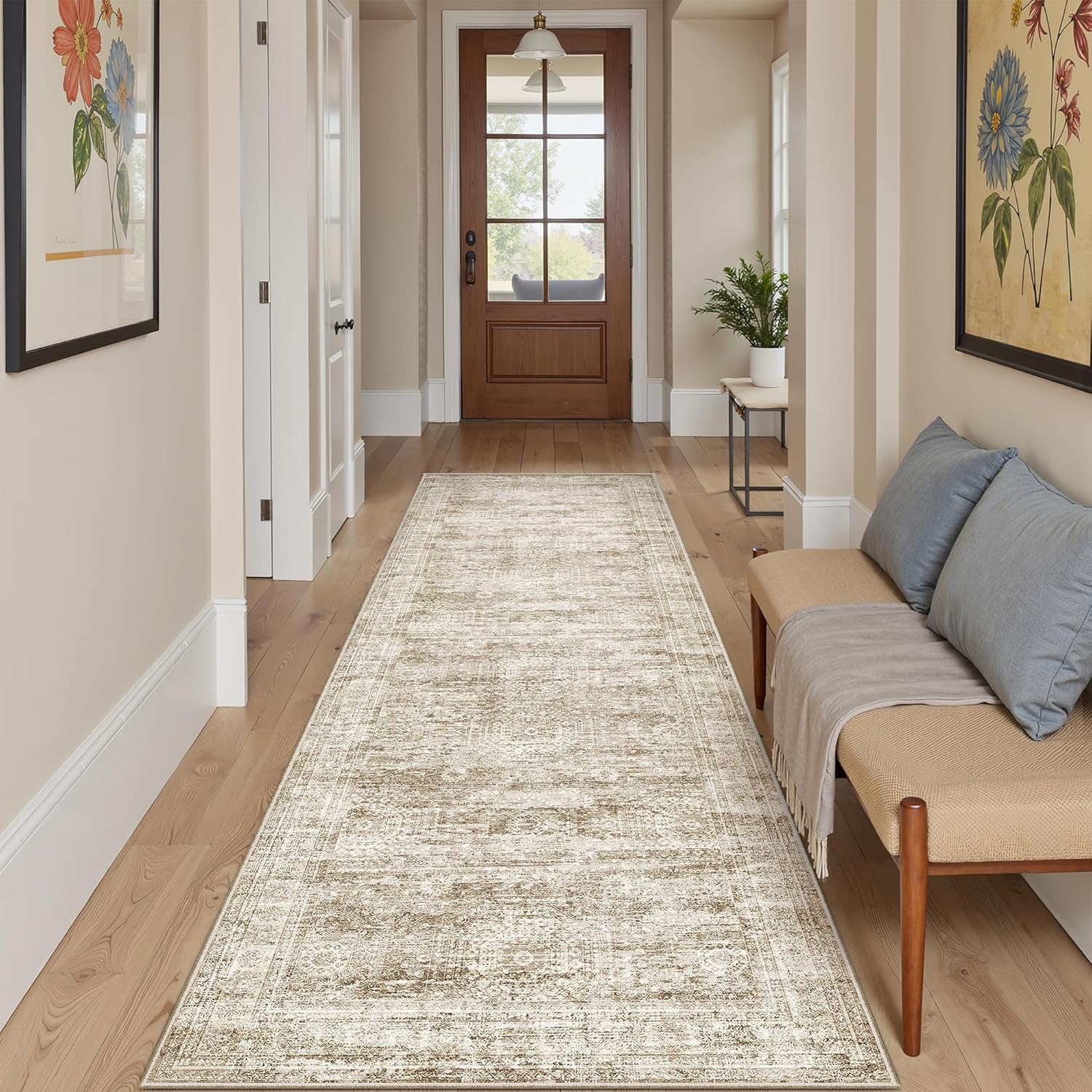 Washable Area Rug Large Soft Rugs for Living Room