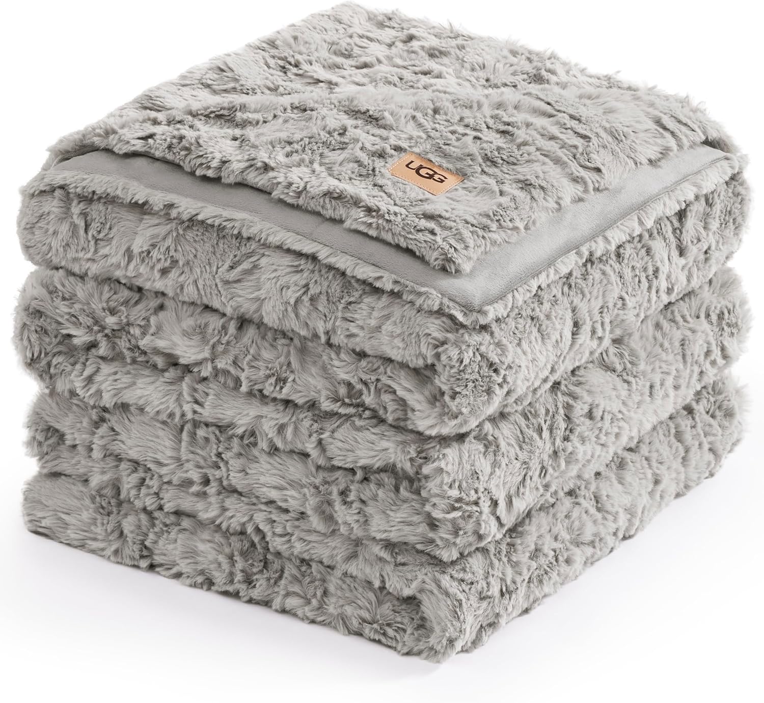 UGG Adalee Faux Fur Throw Blanket Luxury Lightweight
