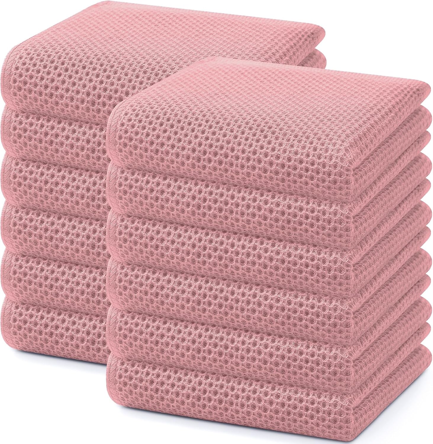 Homaxy 100% Cotton Waffle Dish Cloths