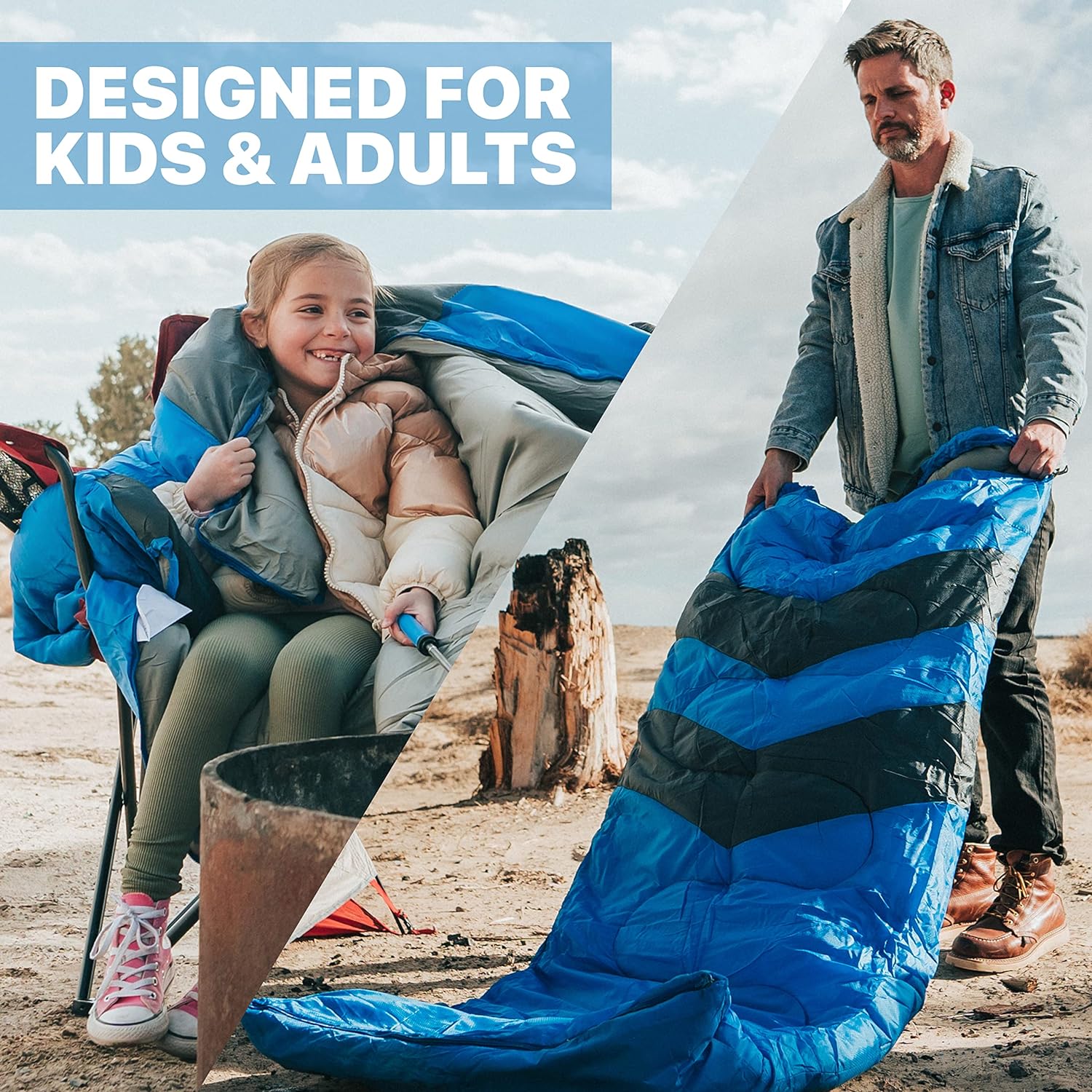 MalloMe Sleeping Bag – Lightweight Cold & Warm Camping