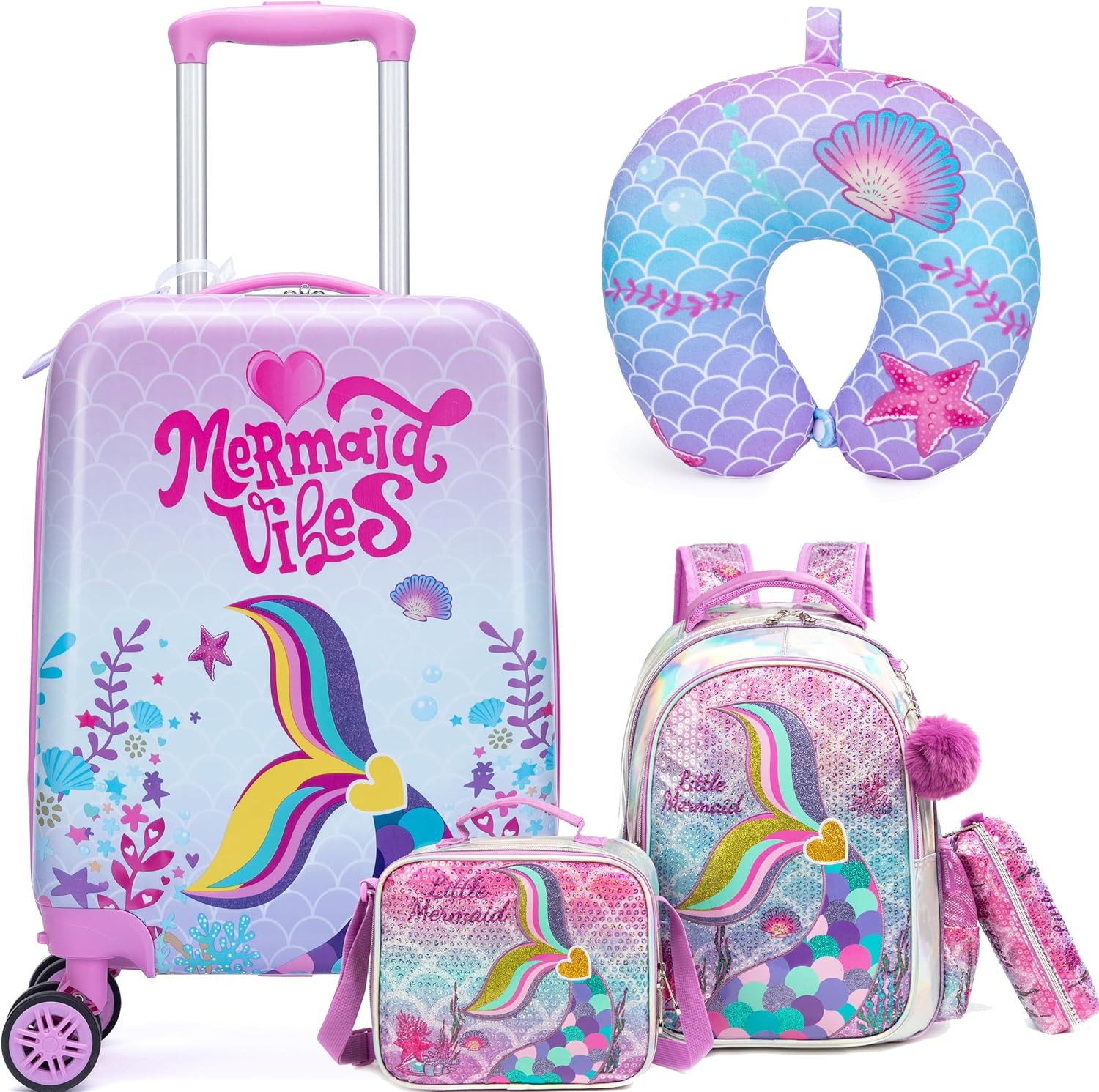 Kid’s Luggage Set 5 Piece Suitcase Set