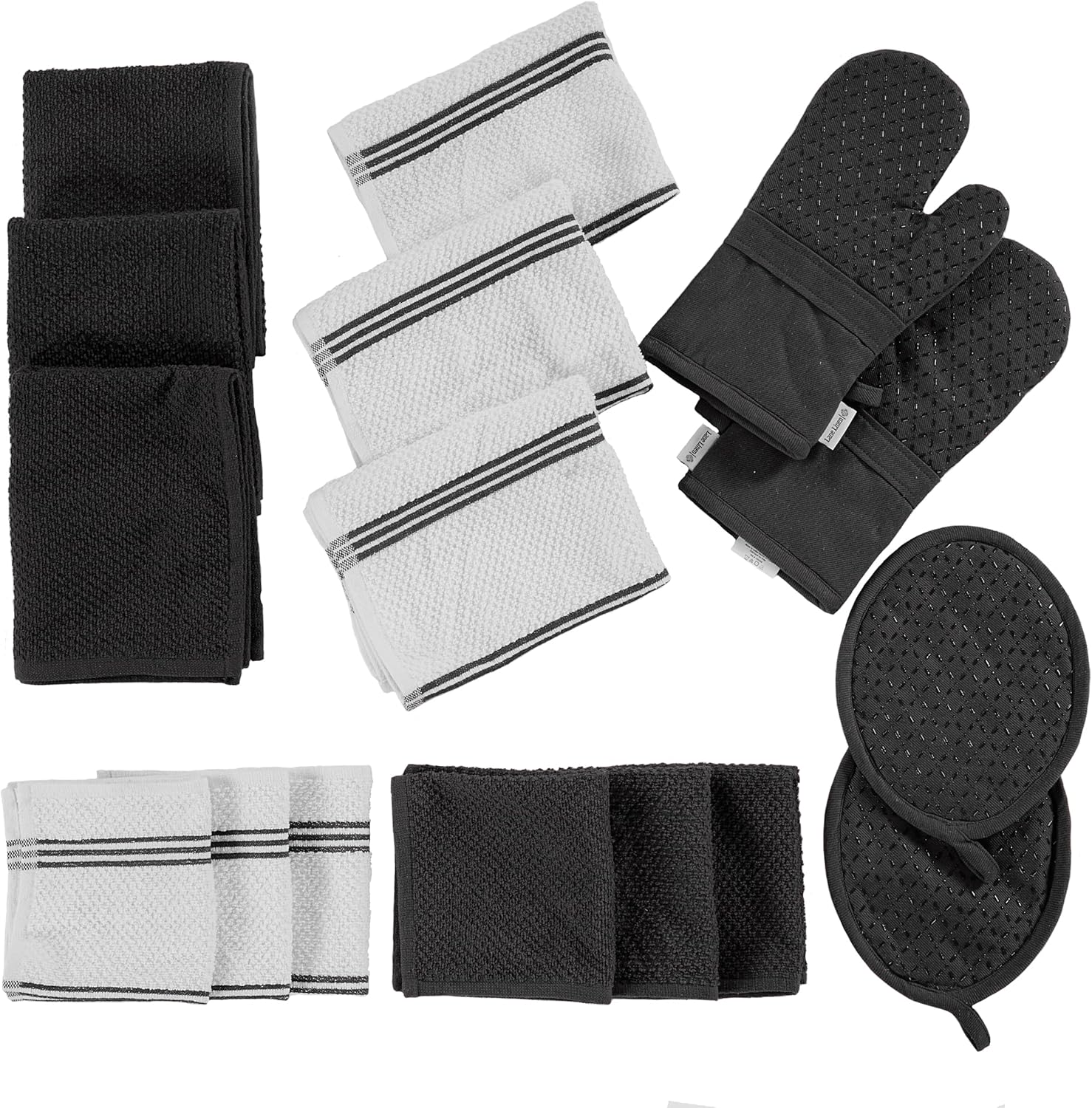 LANE LINEN Kitchen Towels and Dishcloths Sets