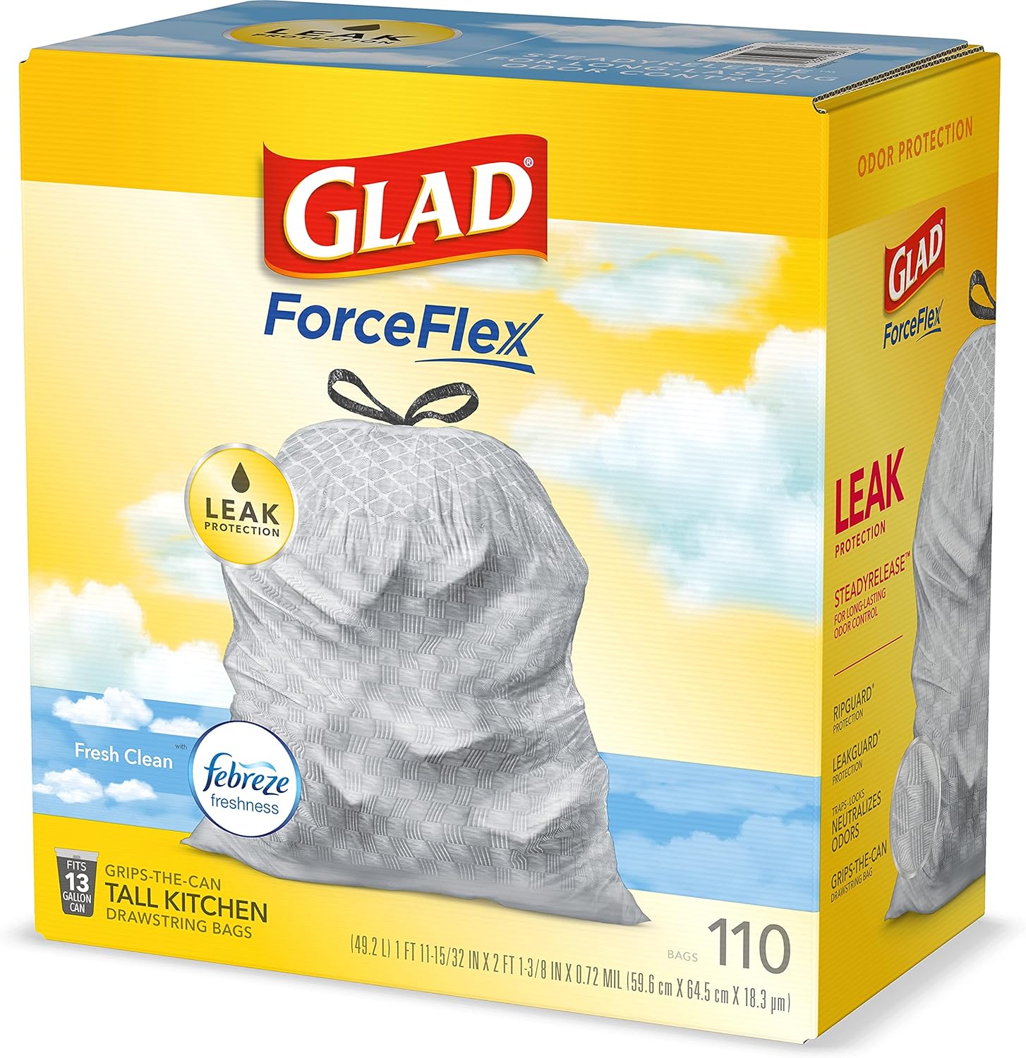 Glad Tall Kitchen Drawstring Trash Bags