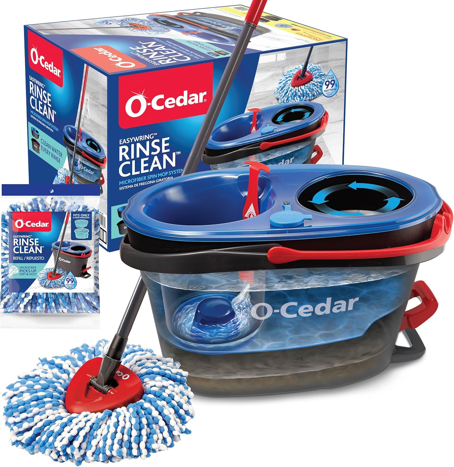 O-Cedar RinseClean Spin Mop & Bucket