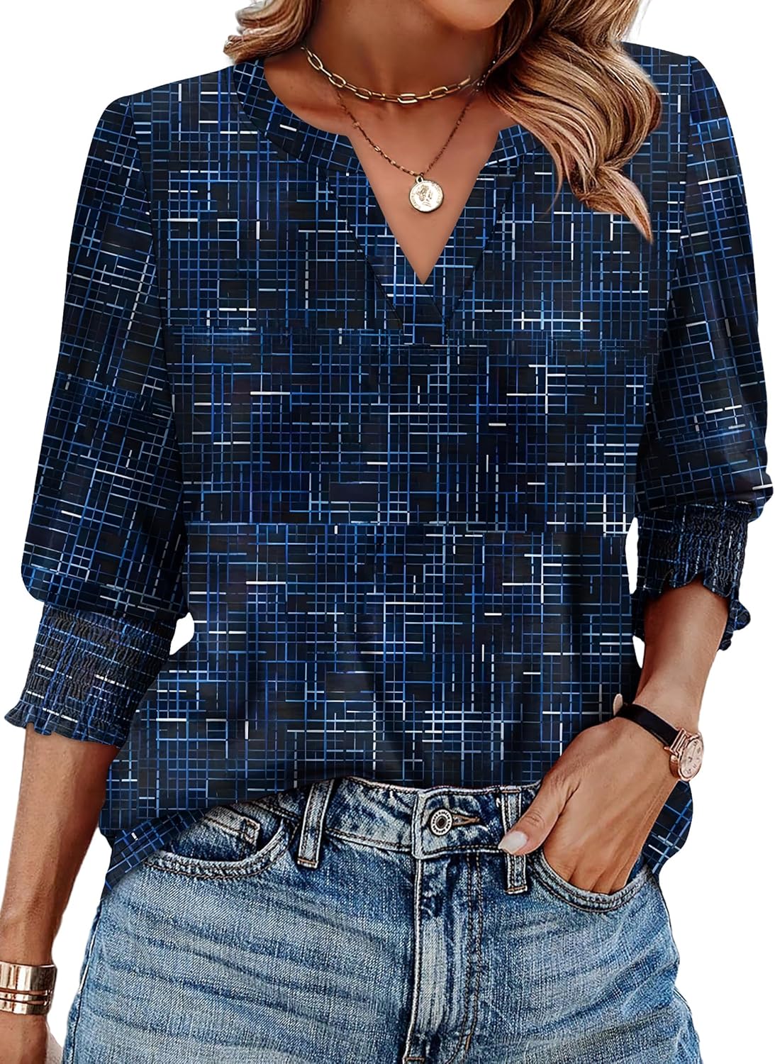 Trendy Summer Fall Blouse for Women