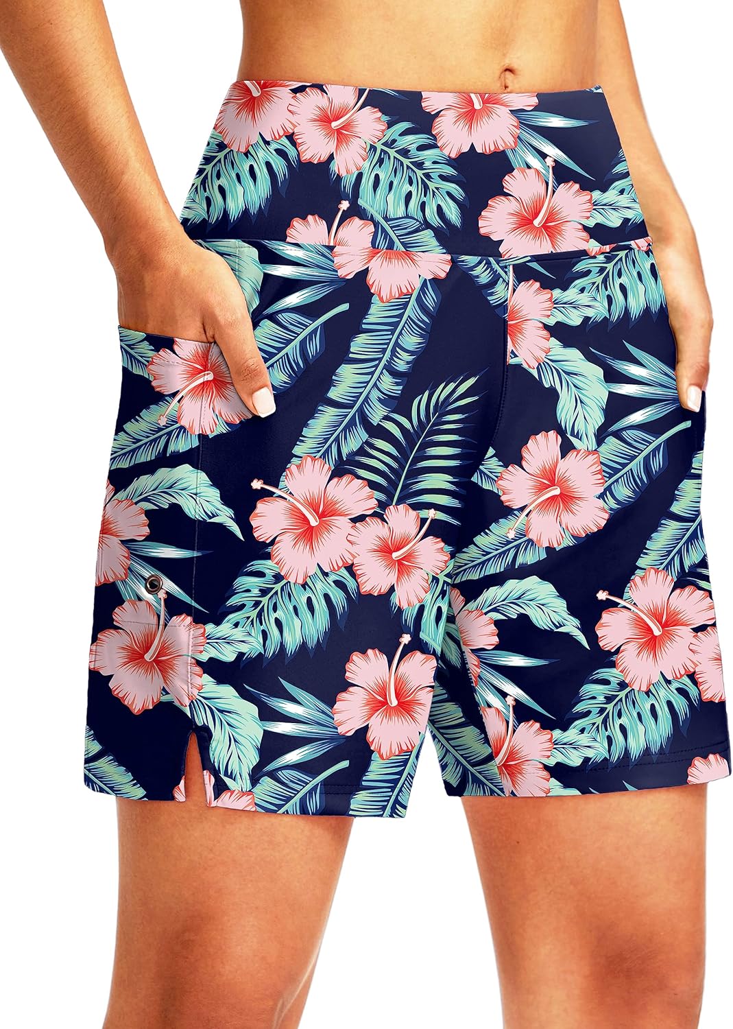Women’s Swim Board Shorts with Liner Pockets