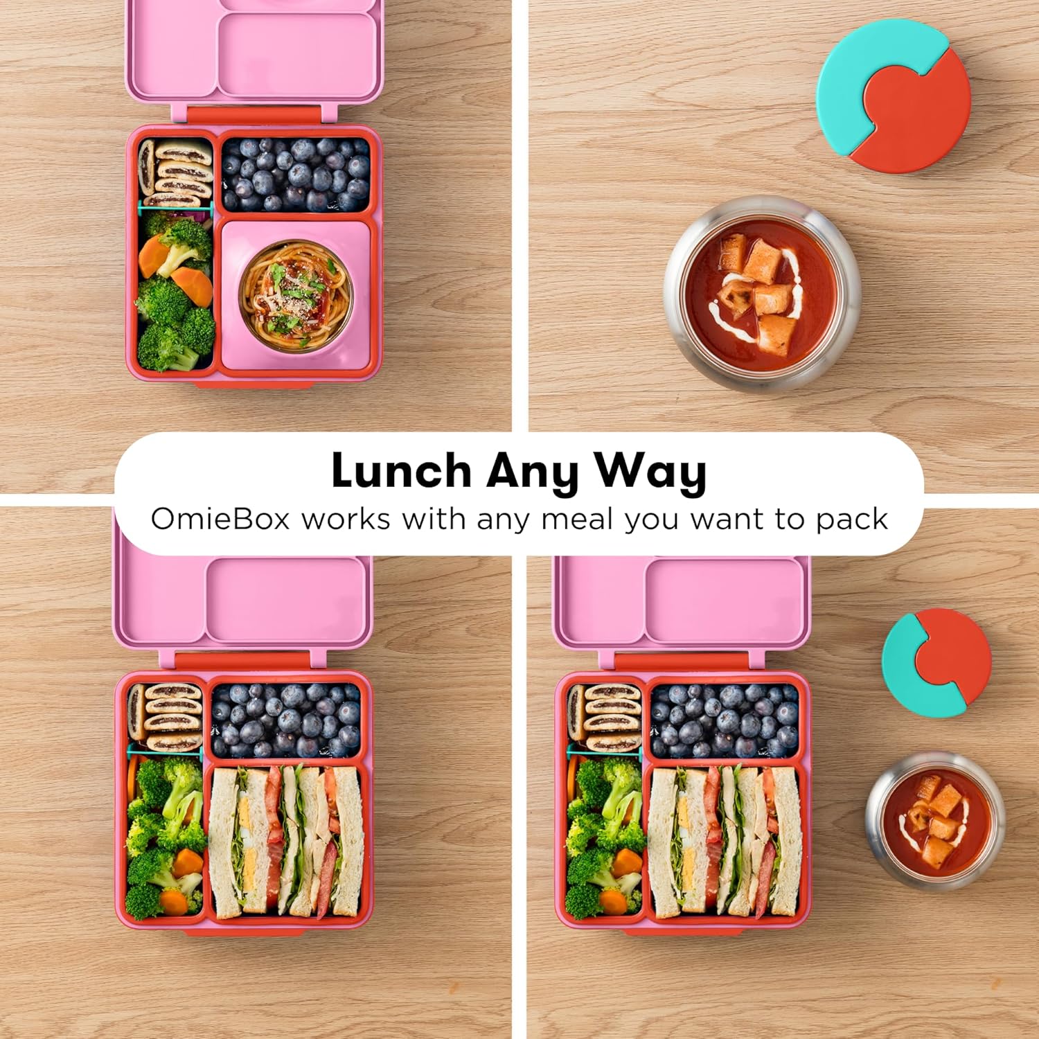 OmieBox Kids Bento Lunch Box