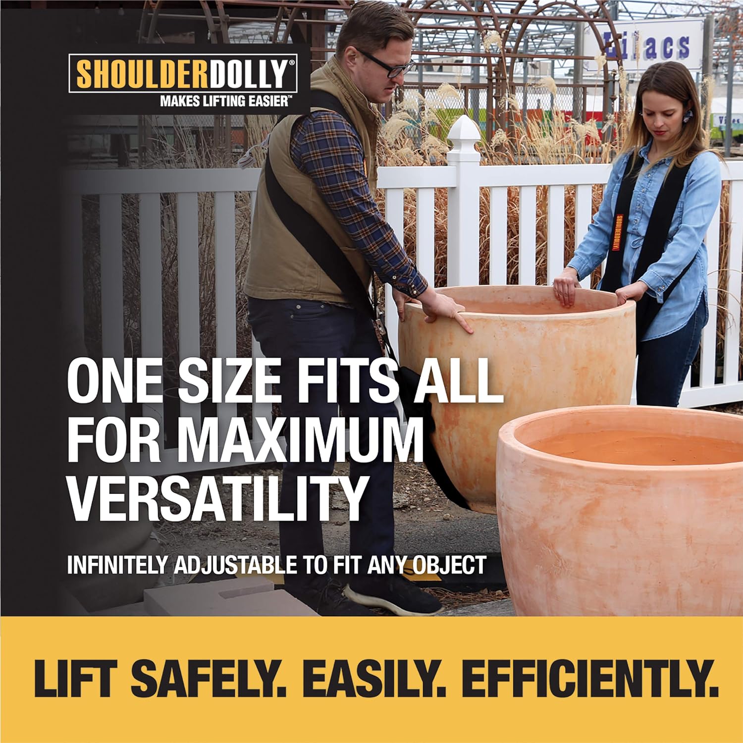 Shoulder Dolly Moving Straps Lifting Strap for 2 Movers