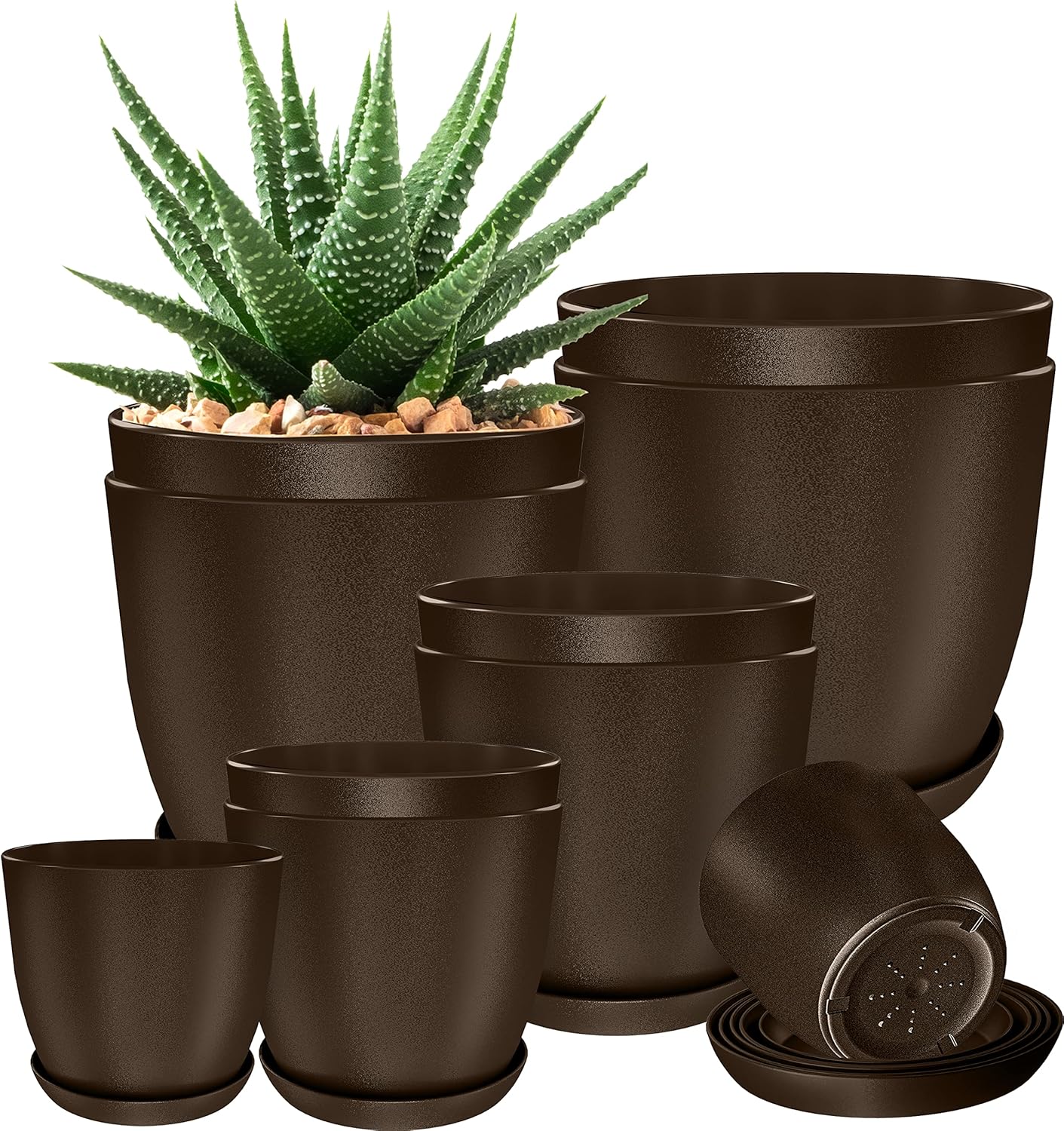 Utopia Home Plant Pots Indoor with Drainage Holes
