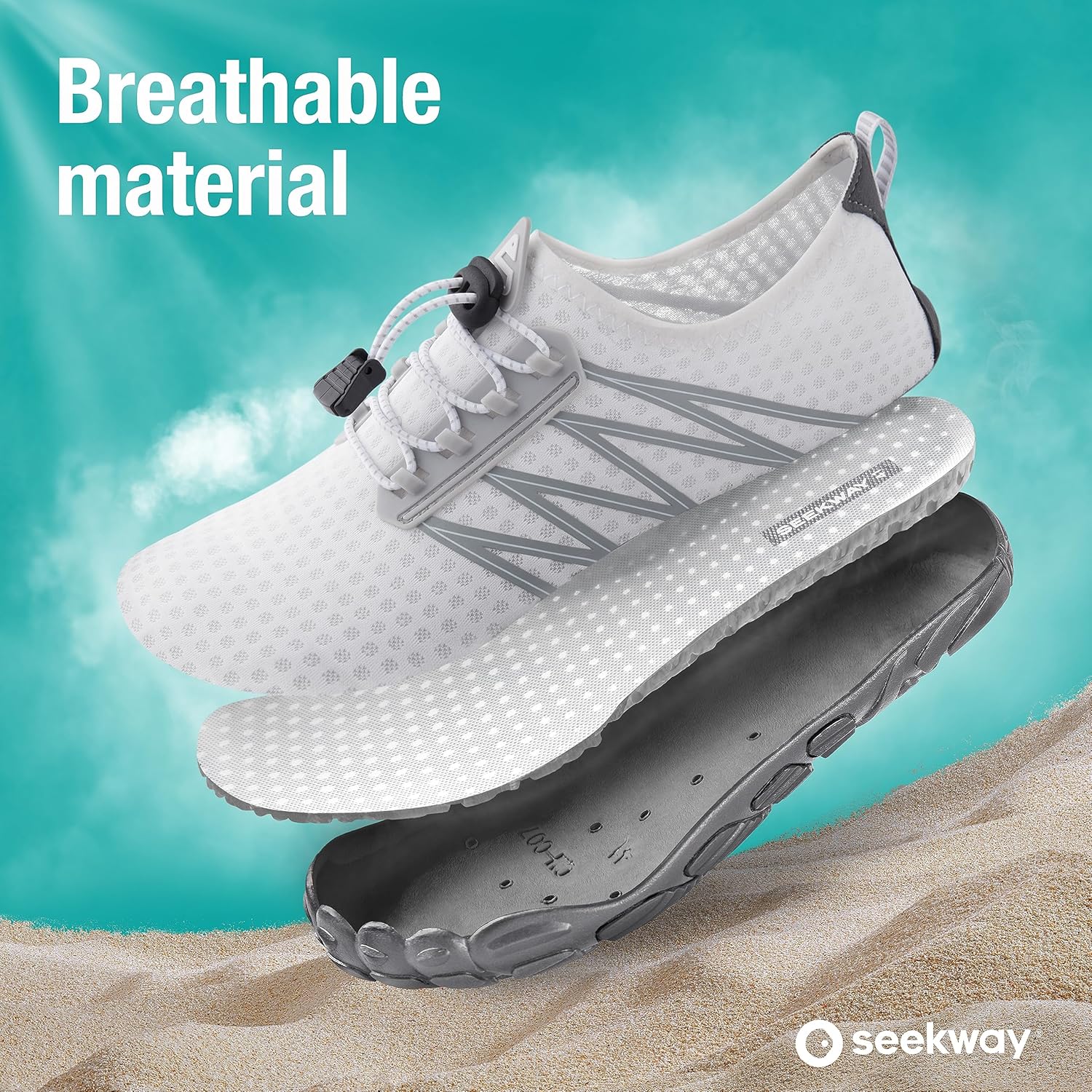 SEEKWAY Water Shoes, Quick-Dry Aqua Socks for Beach