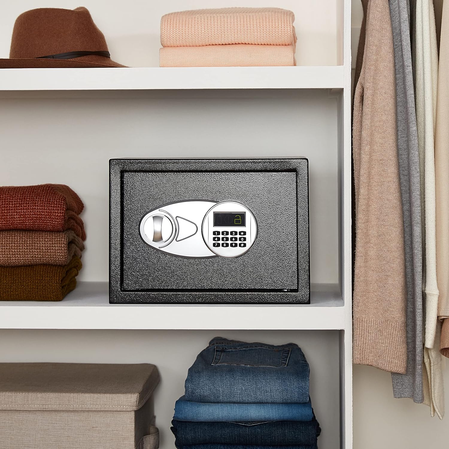 Amazon Basics Steel Security Safe with Keypad
