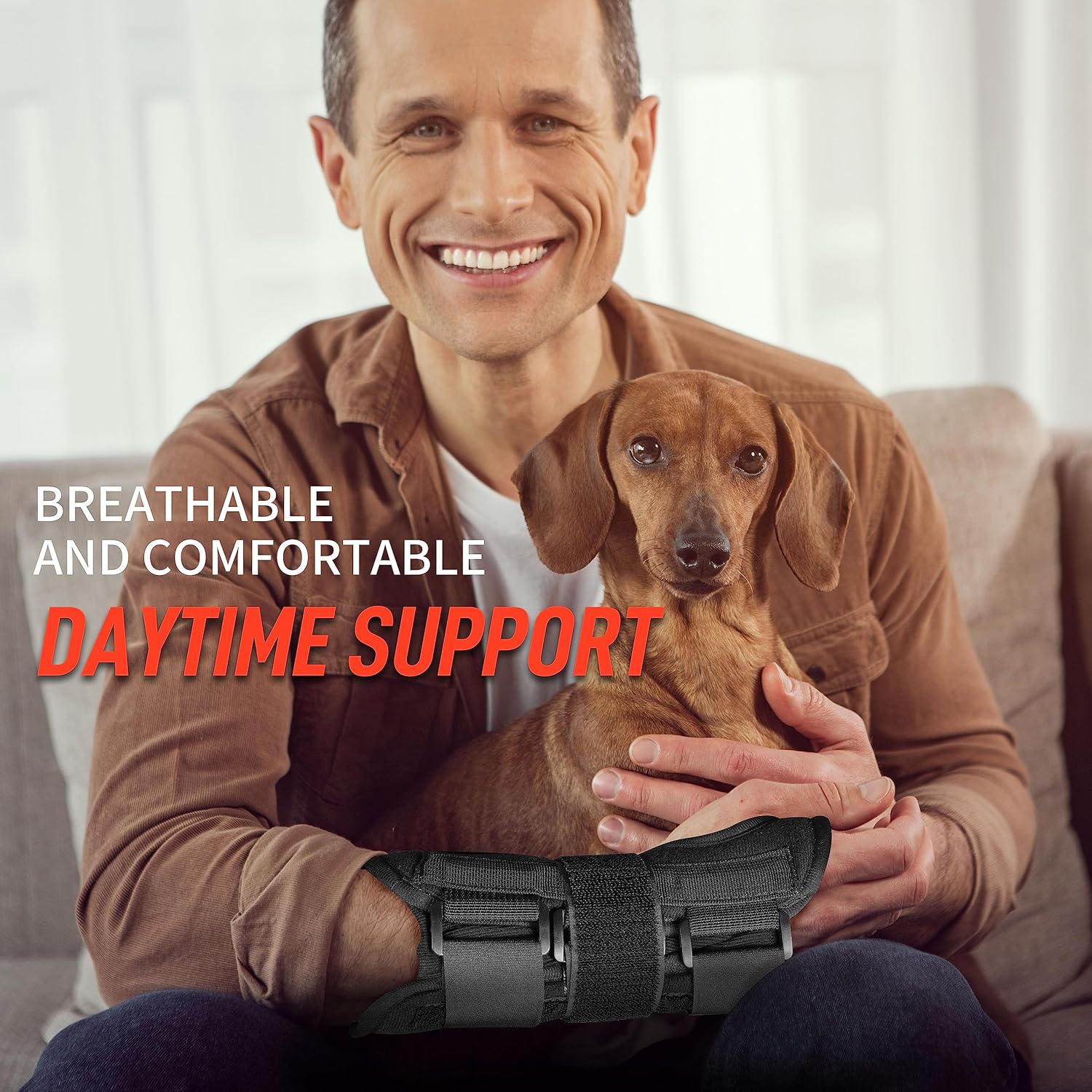 FEATOL Wrist Brace for Carpal Tunnel