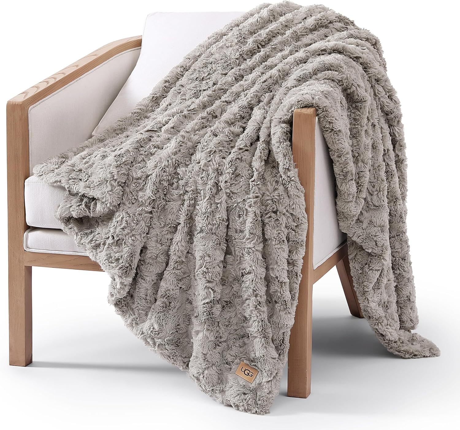 UGG Adalee Faux Fur Throw Blanket Luxury Lightweight