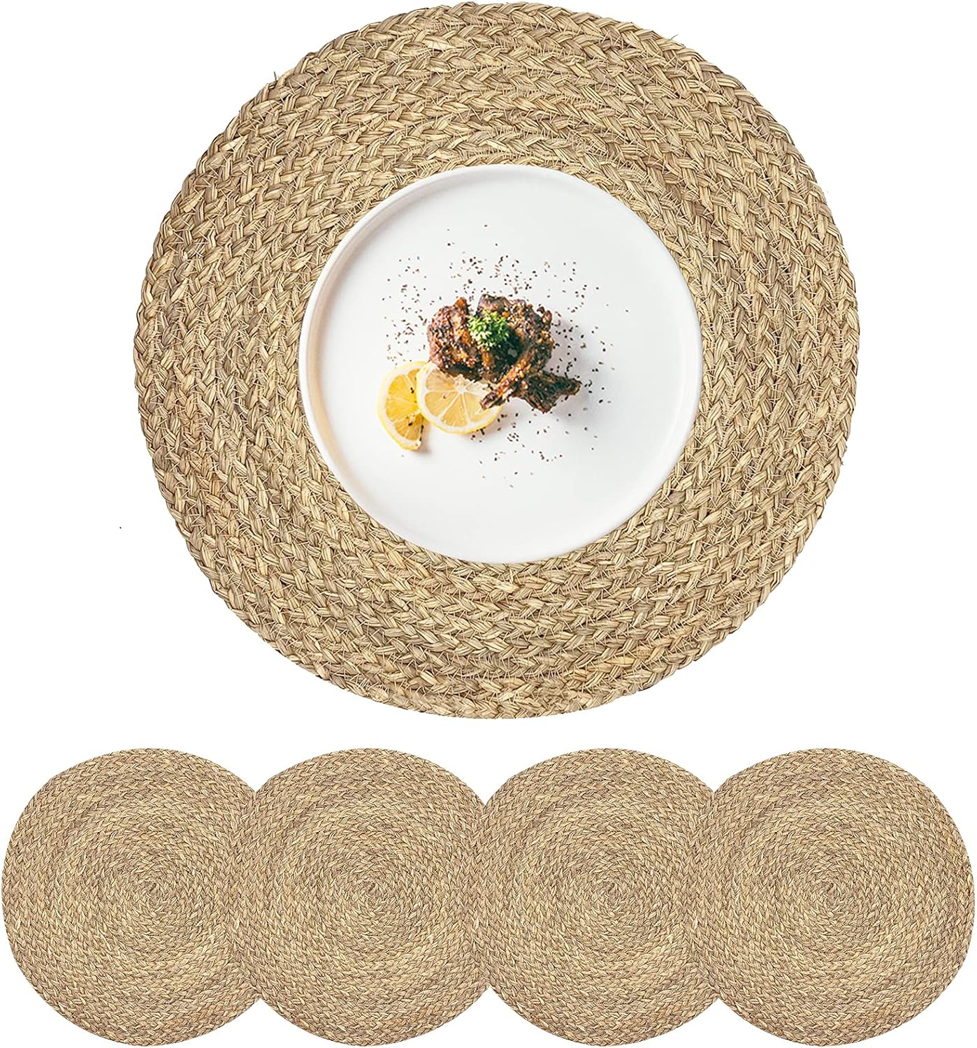 Woven Placemats Round Placemats Set Wicker Placemat