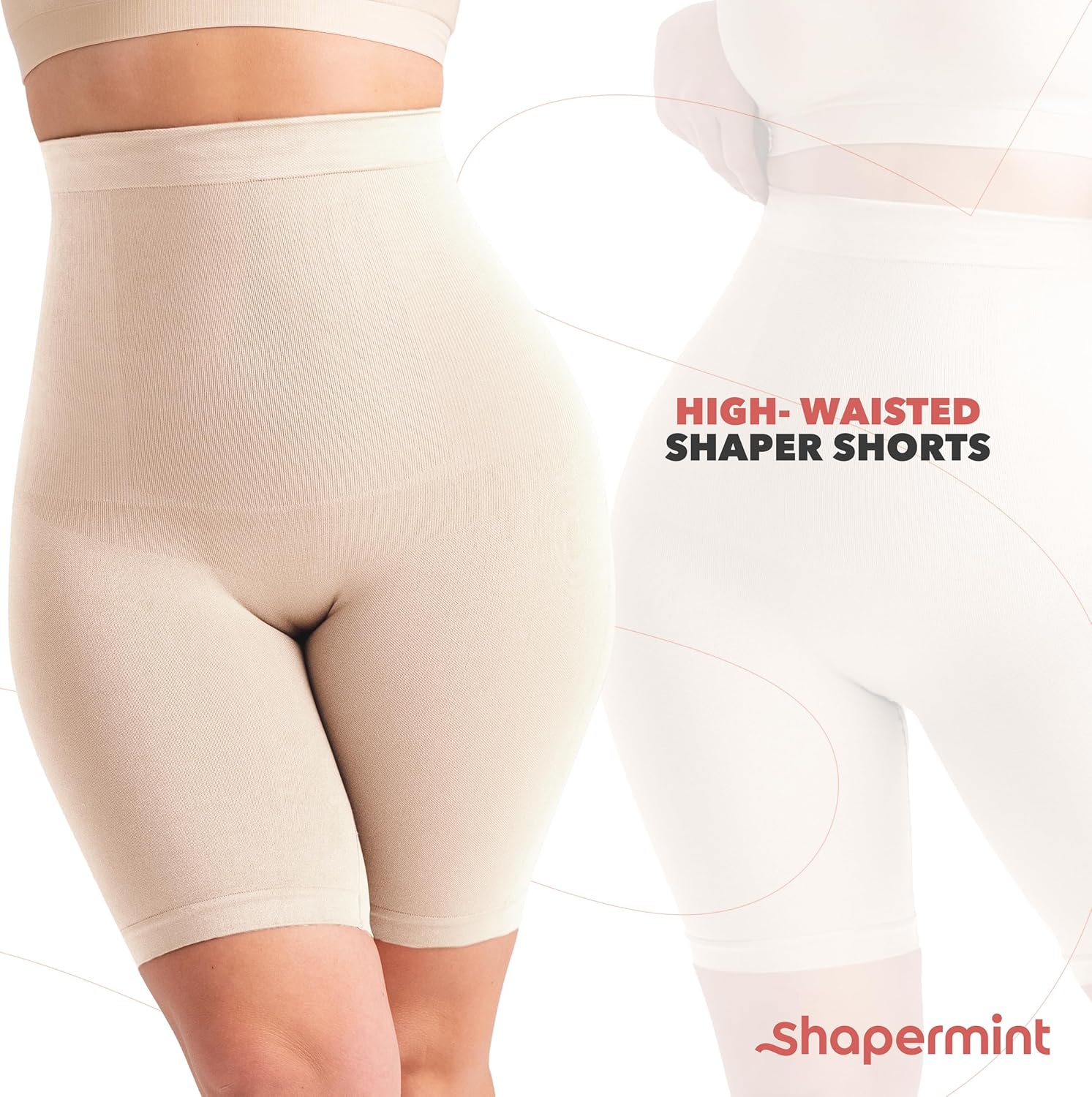 SHAPERMINT High-Waisted Shapewear Shorts
