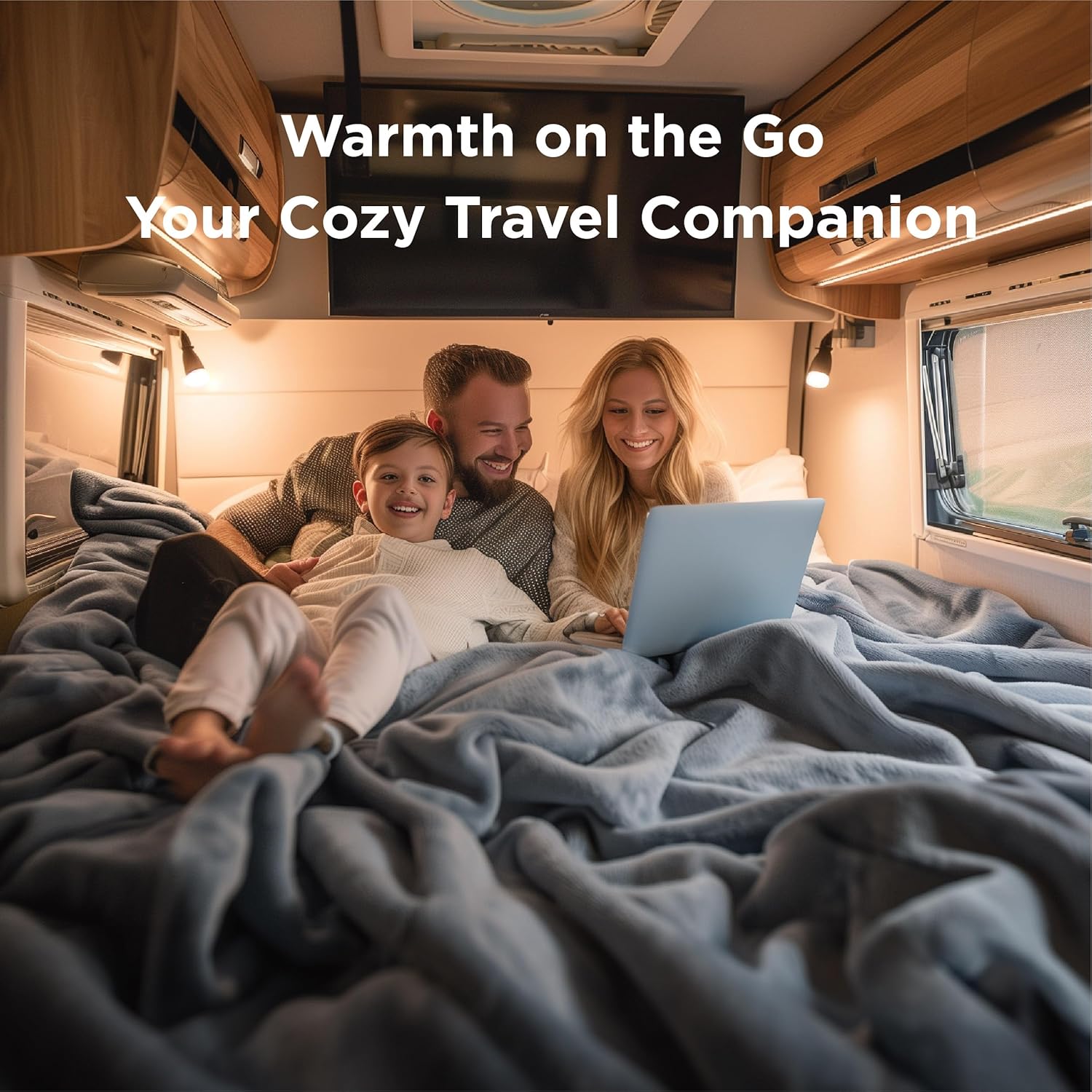 Bedsure GentleSoft Fleece Bed Blankets Queen Size