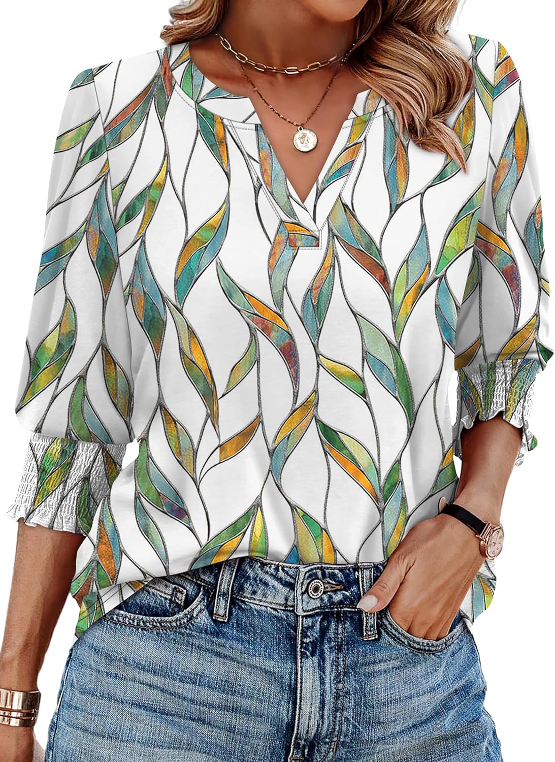 Trendy Summer Fall Blouse for Women