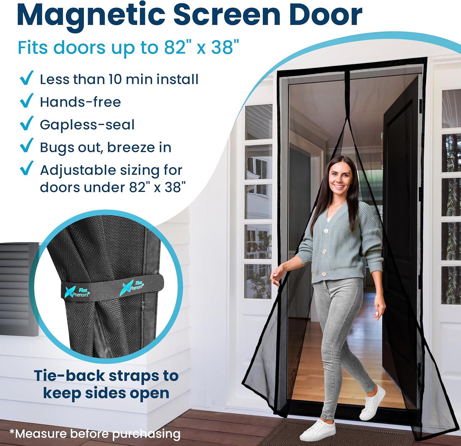 Flux Phenom Magnetic Screen Door Pet & Kid
