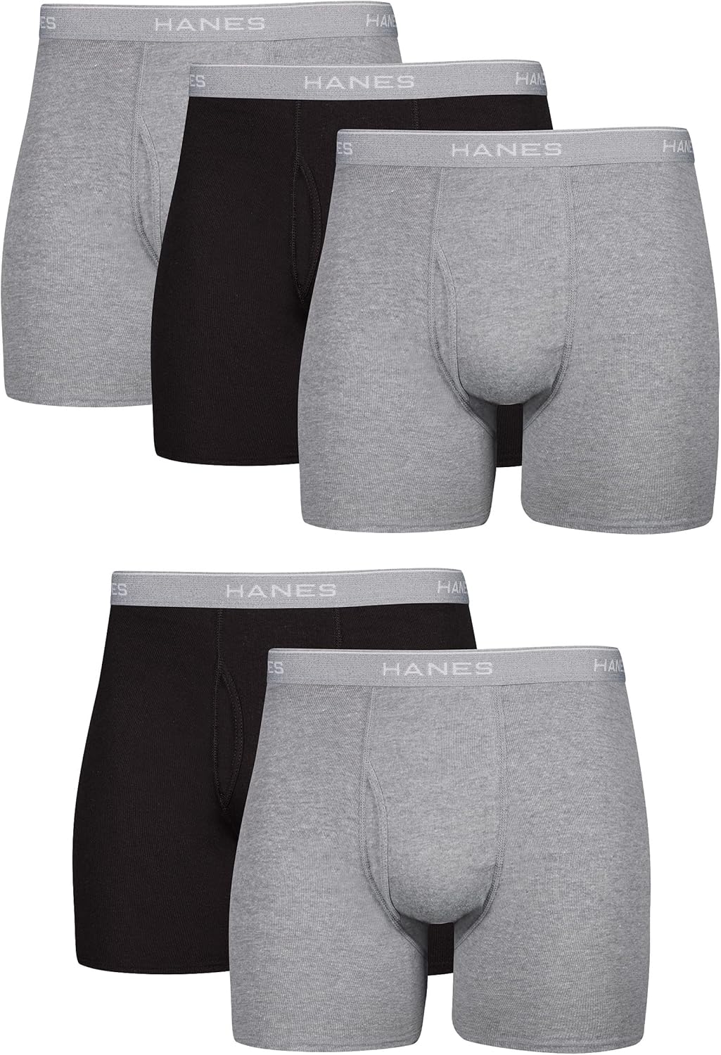 Hanes Men’s Boxer Briefs Cool Dri Cotton