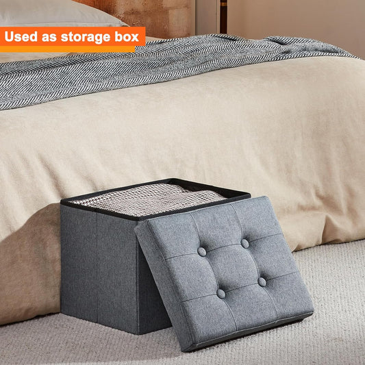 ALASDO Storage Ottoman Footrest Stool Small Ottoman