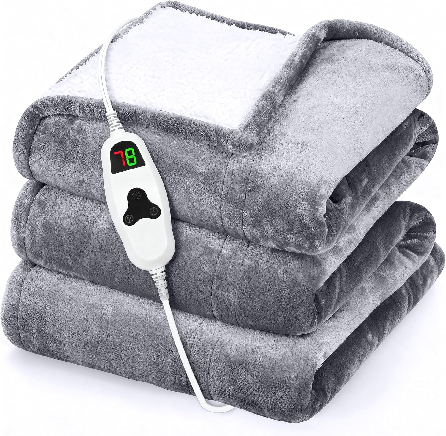 GENIANI Electric Throw XL Electric Heating Pad for Back Pain