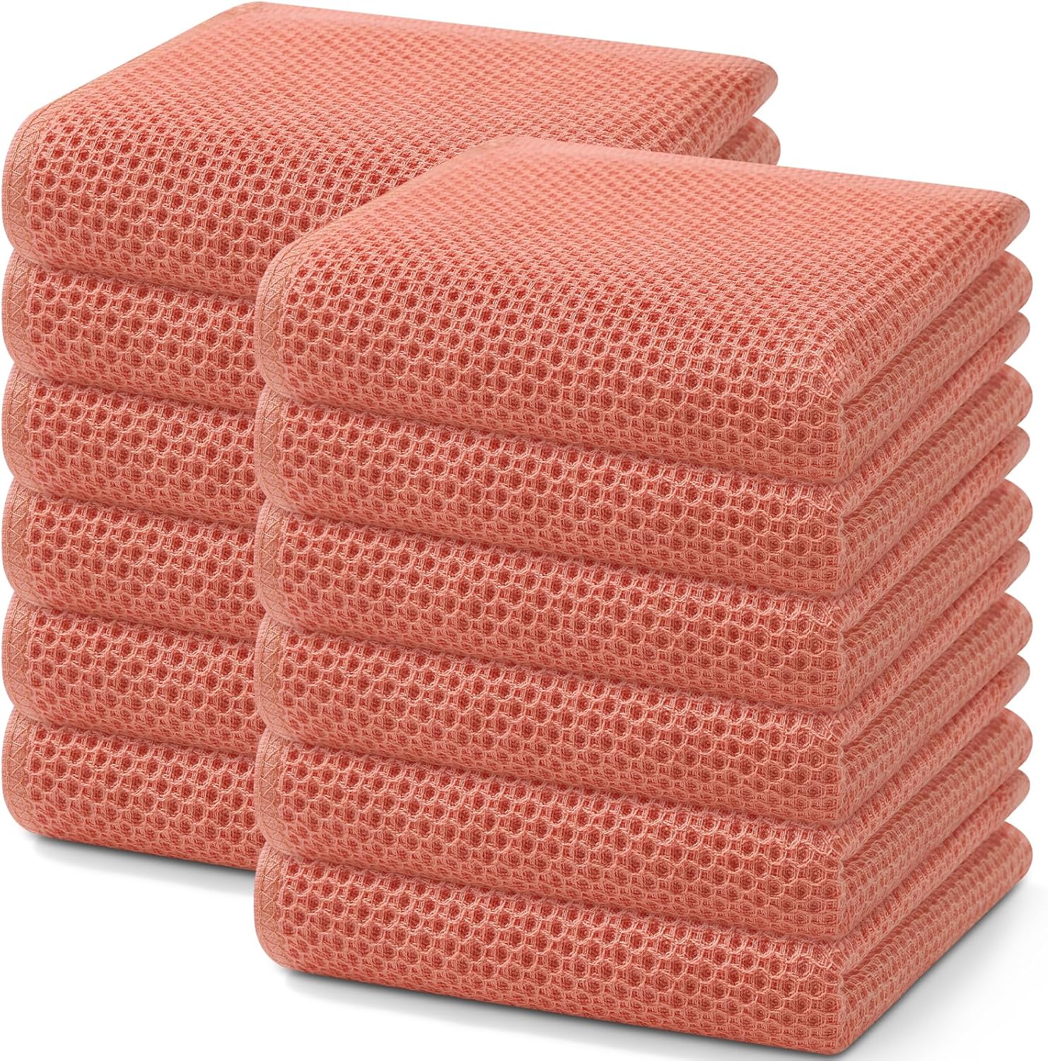 Homaxy 100% Cotton Waffle Dish Cloths