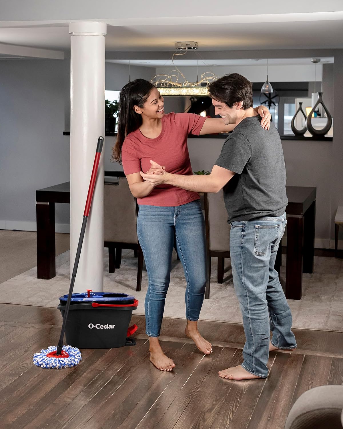 O-Cedar RinseClean Spin Mop & Bucket