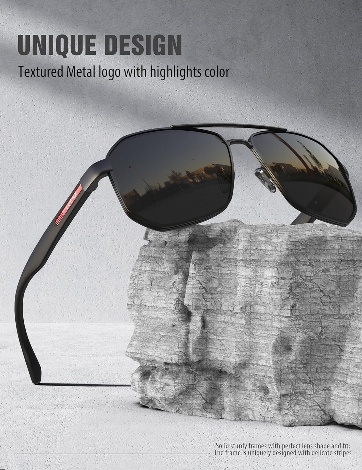 LUENX Aviator Sunglasses for Men