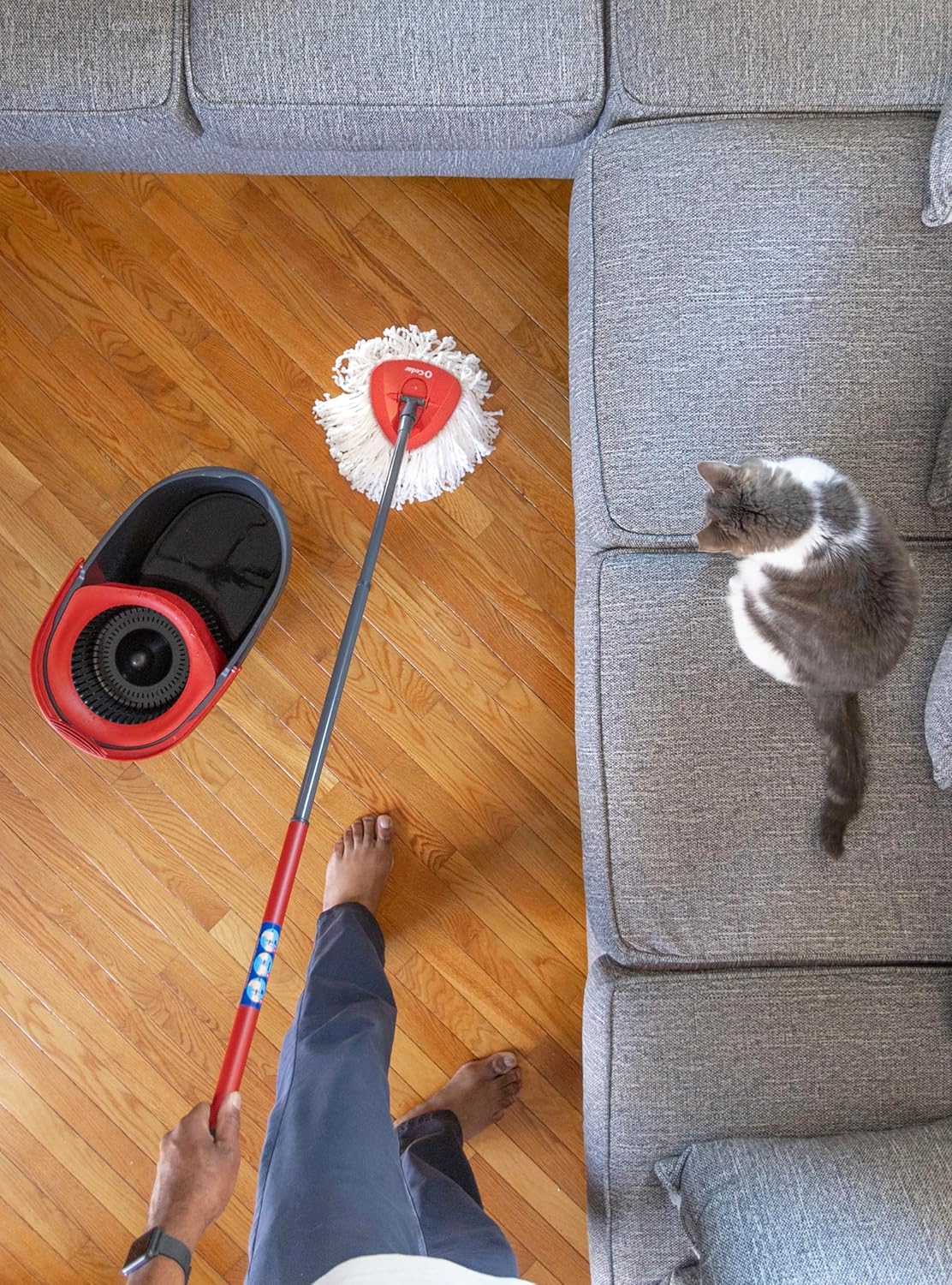 O-Cedar Spin Mop, Bucket Floor Cleaning