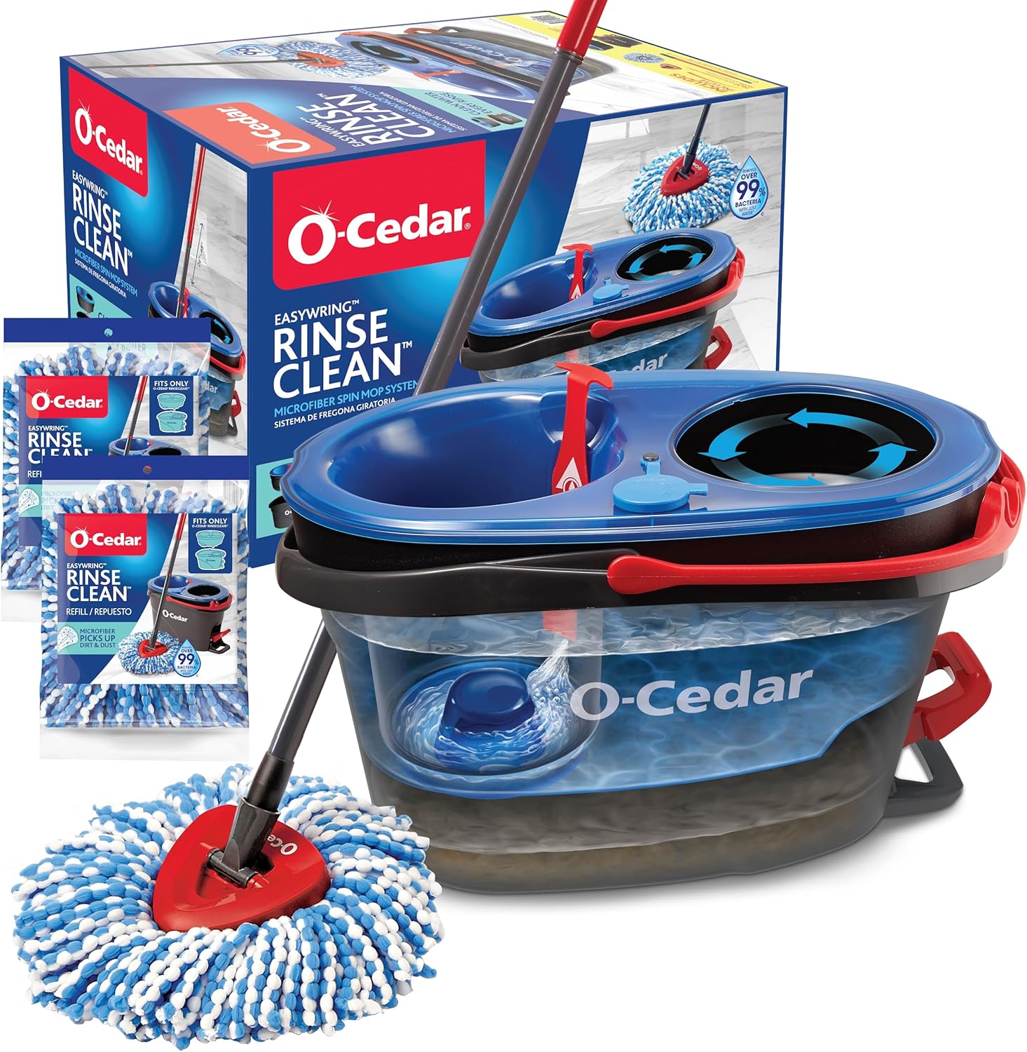 O-Cedar RinseClean Spin Mop & Bucket