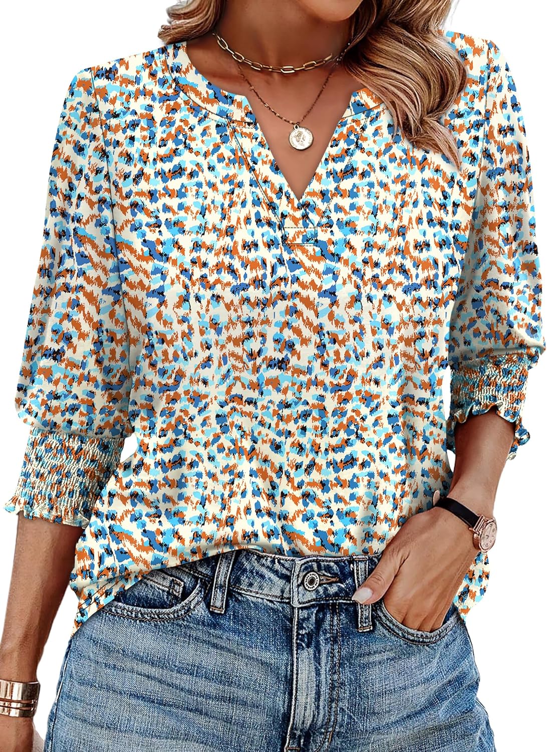 Trendy Summer Fall Blouse for Women