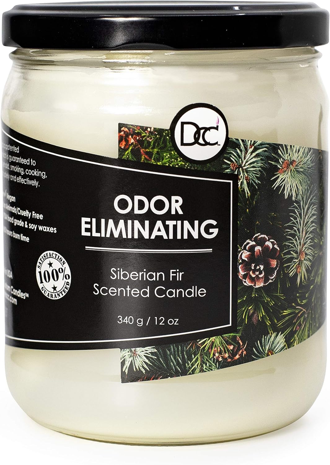 Vanilla Bean Odor Eliminating Candle – 80-Hour Burn