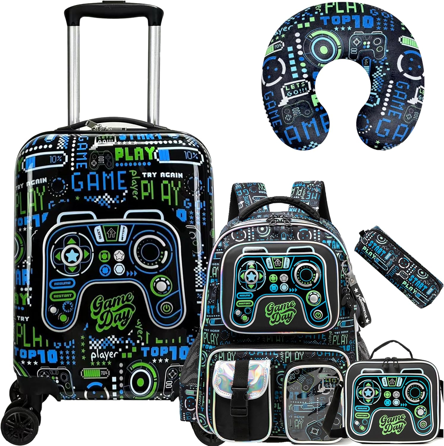 Kid’s Luggage Set 5 Piece Suitcase Set