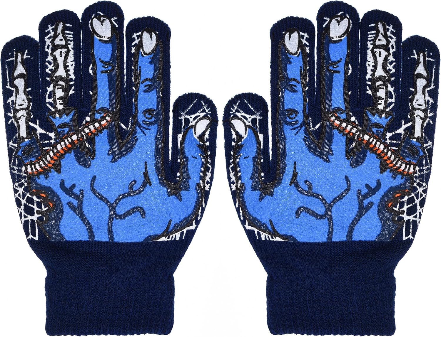 Boy's Skeleton Knit Beanie with Eye Holes