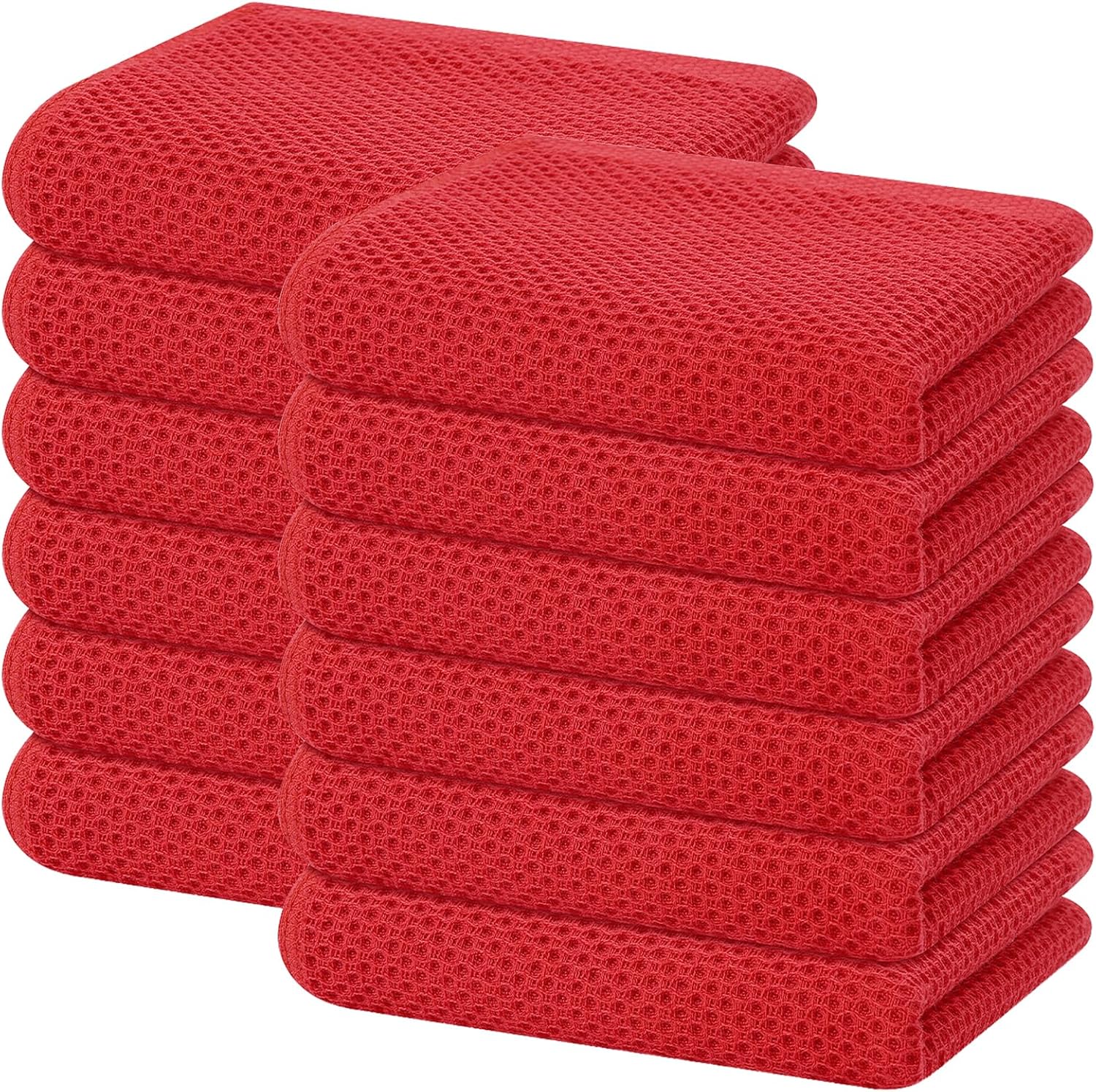 Homaxy 100% Cotton Waffle Dish Cloths