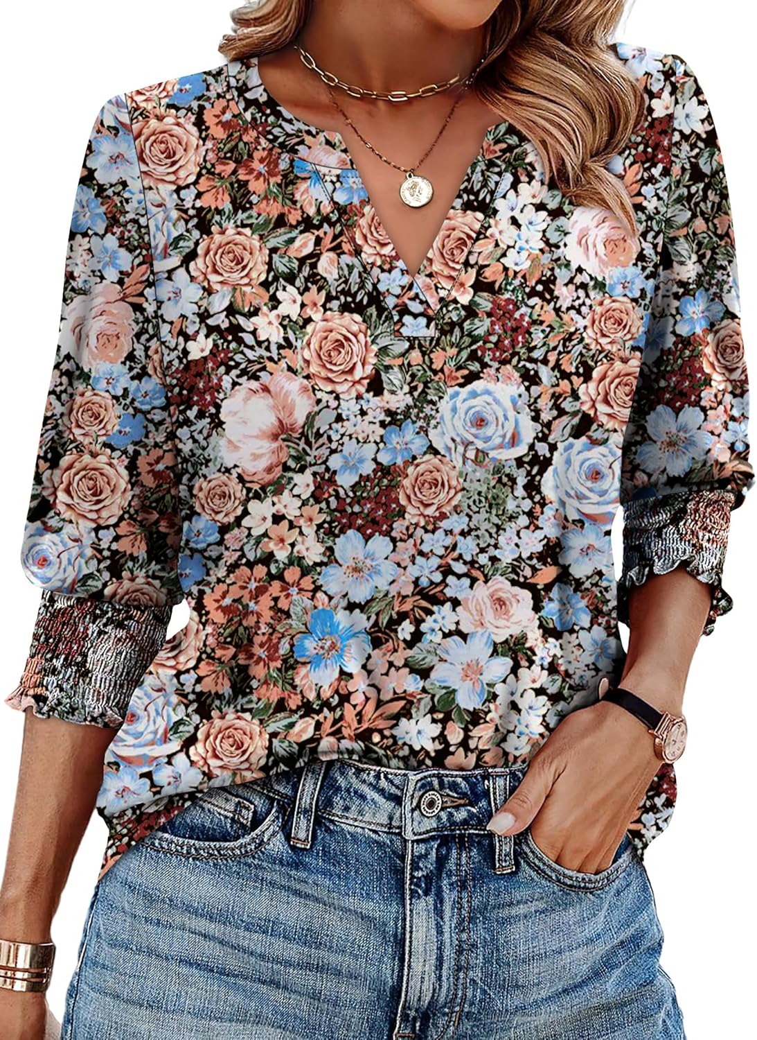 Trendy Summer Fall Blouse for Women