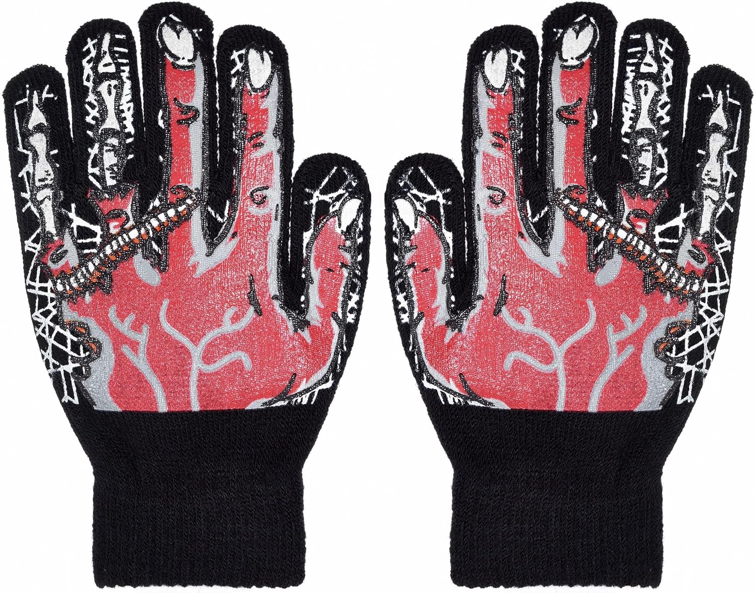 Boy's Skeleton Knit Beanie with Eye Holes