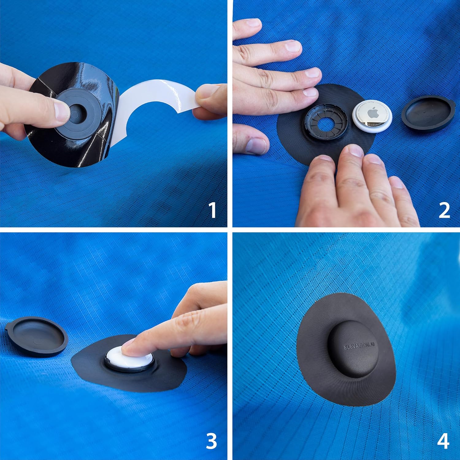 Elevation Lab AirTag Fabric Mount (4 Pack) - TagVault™