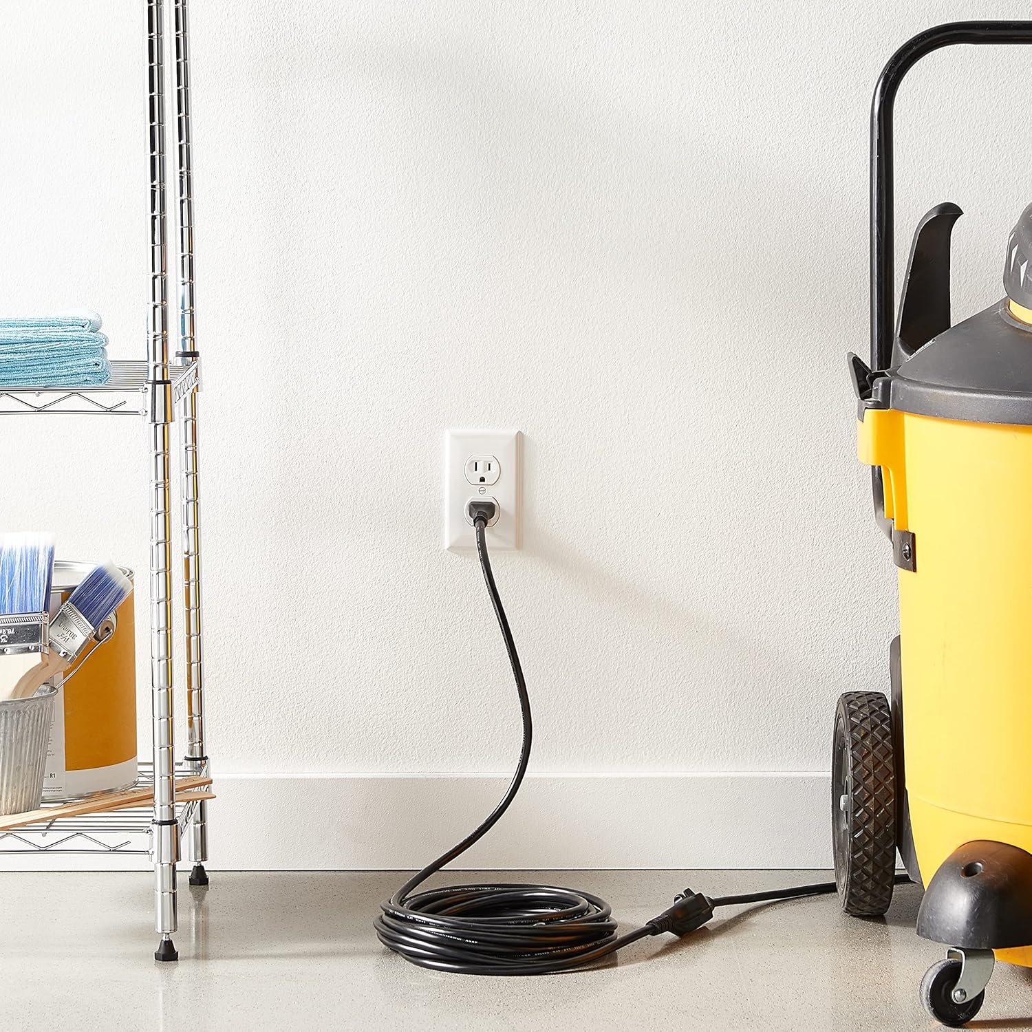 Extension Cord, 25 Ft, 3 Prong Outlet Extender