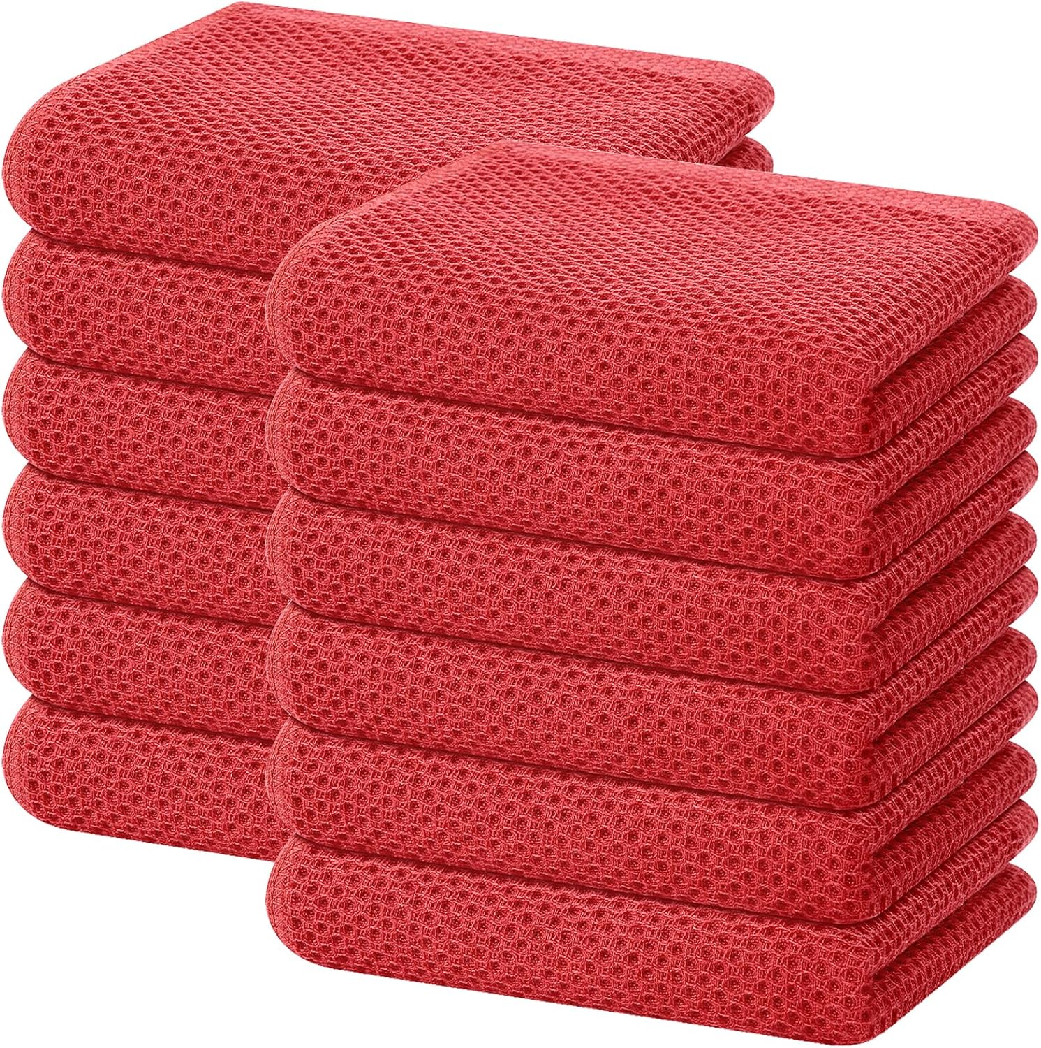 Homaxy 100% Cotton Waffle Dish Cloths