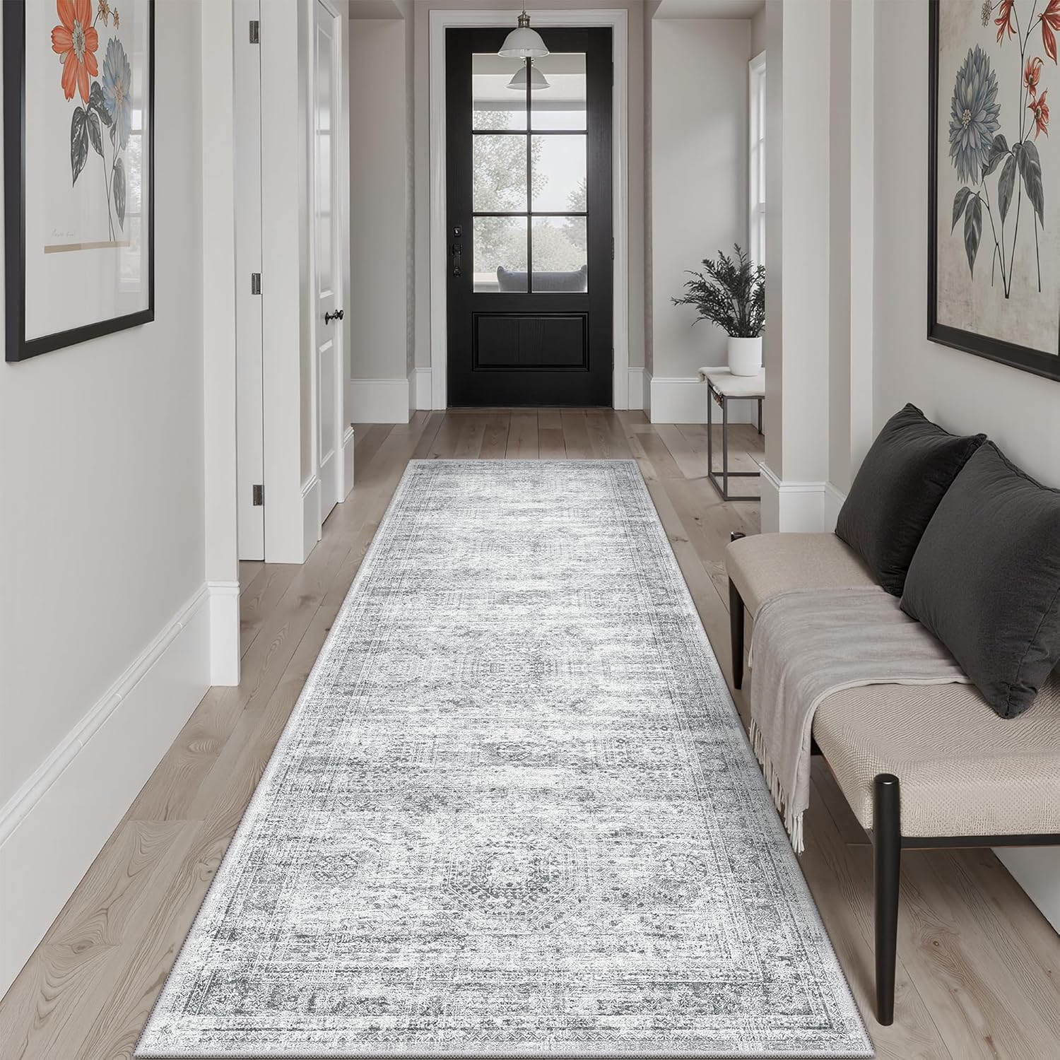 Washable Area Rug Large Soft Rugs for Living Room